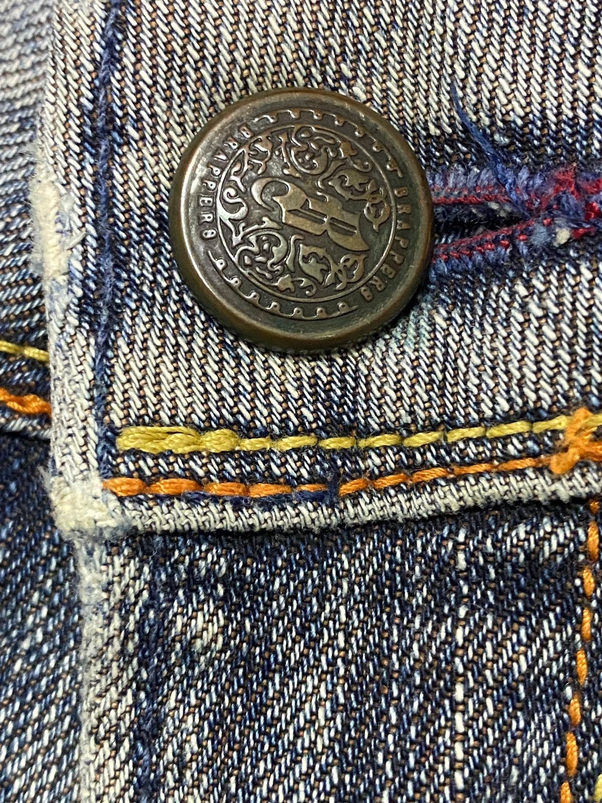 Japanese Brand Blue flared jeans with a vintage vibe #y2kfashion Size 29" - 9 Thumbnail