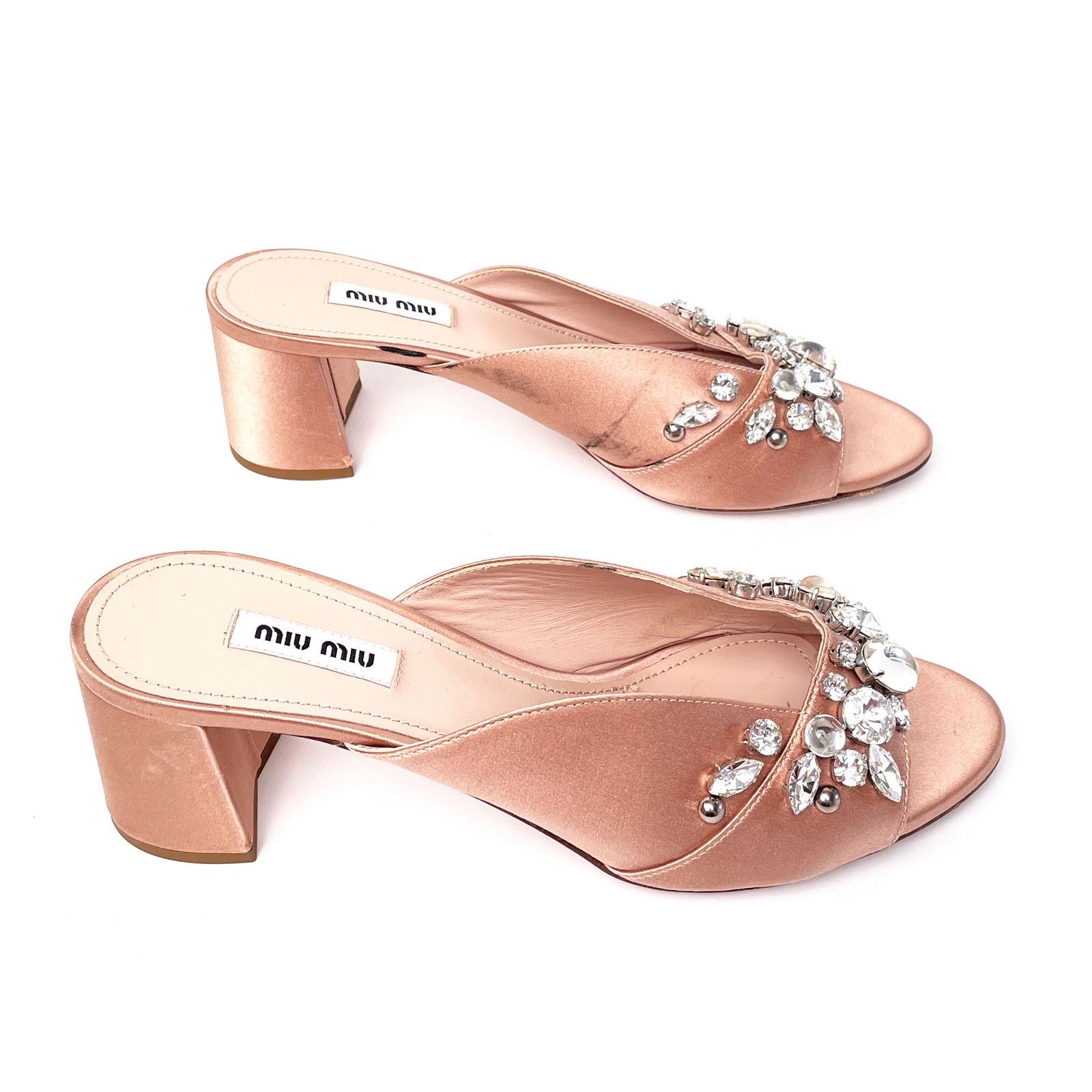Miu Miu Pink Sparkle Mule Size US 7.5 / IT 37.5 - 2 Thumbnail
