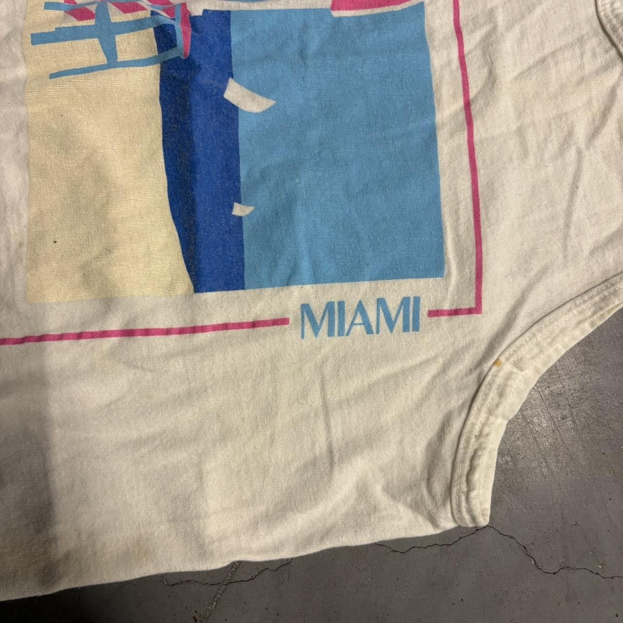 Vintage Crazy Vintage Y2K/2000s 1986 Resort Works Miami Beach Tank Top Beachwear! Size US S / EU 44-46 / 1 - 3 Thumbnail
