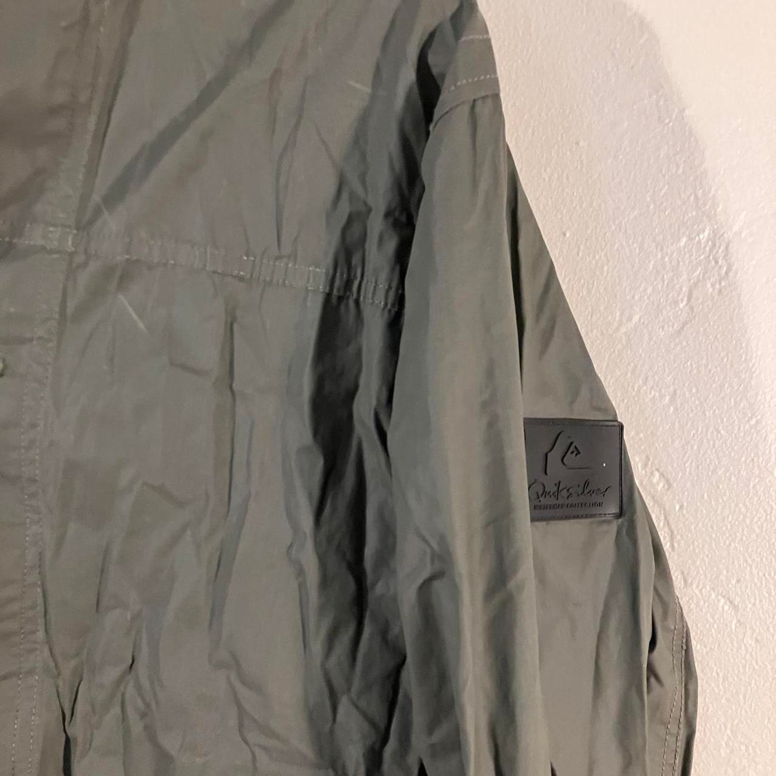 Quiksilver Quiksilver Vintage Y2K Grey Zip Up Hooded Cotton Jacket Size M / US 6-8 / IT 42-44 - 2 Thumbnail