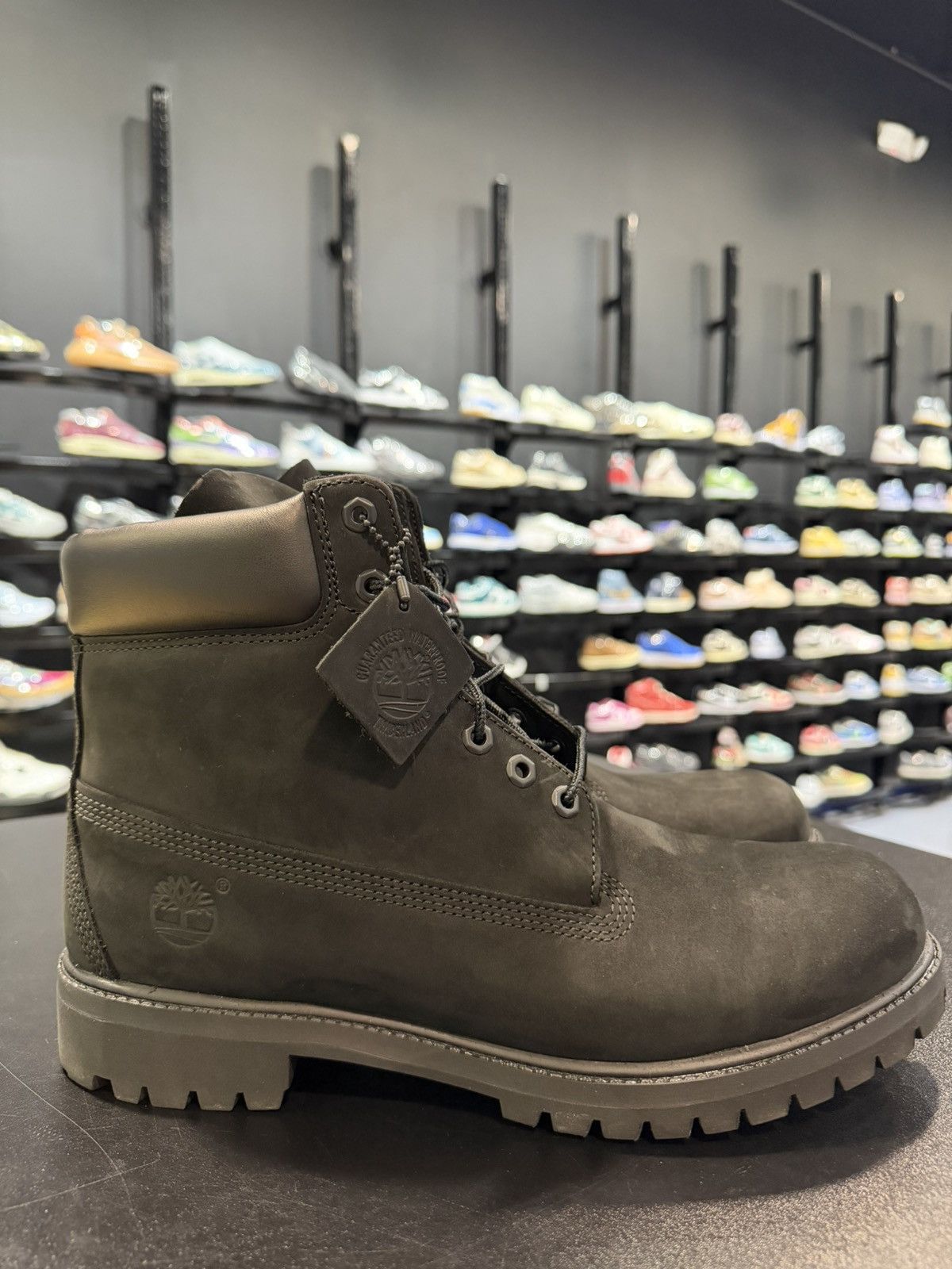 Timberland Size 12 - Timberland 6" Boot Black Nubuck Premium Size US 12 / EU 45 - 3 Thumbnail