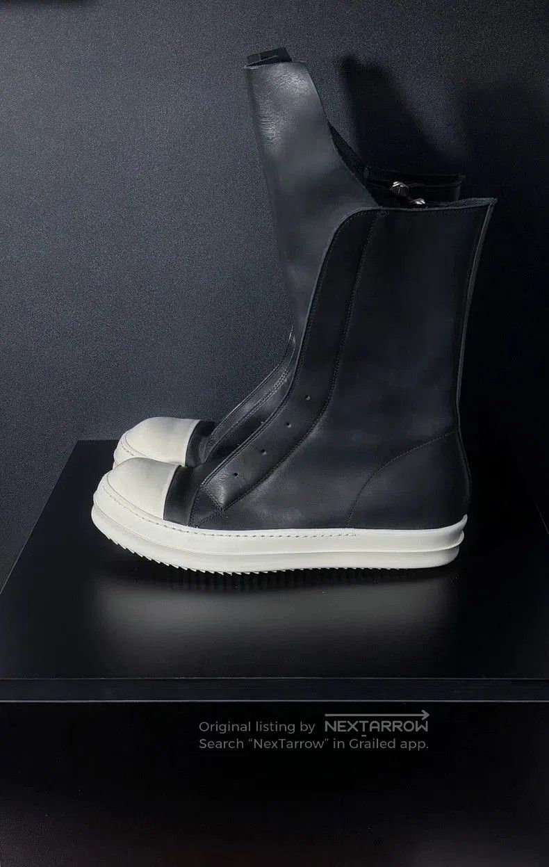 Rick Owens Rick Owens Ro Main Line Leather Long Tongue Chuck Taylor Bo Size US 7.5 / EU 40-41 - 4 Thumbnail