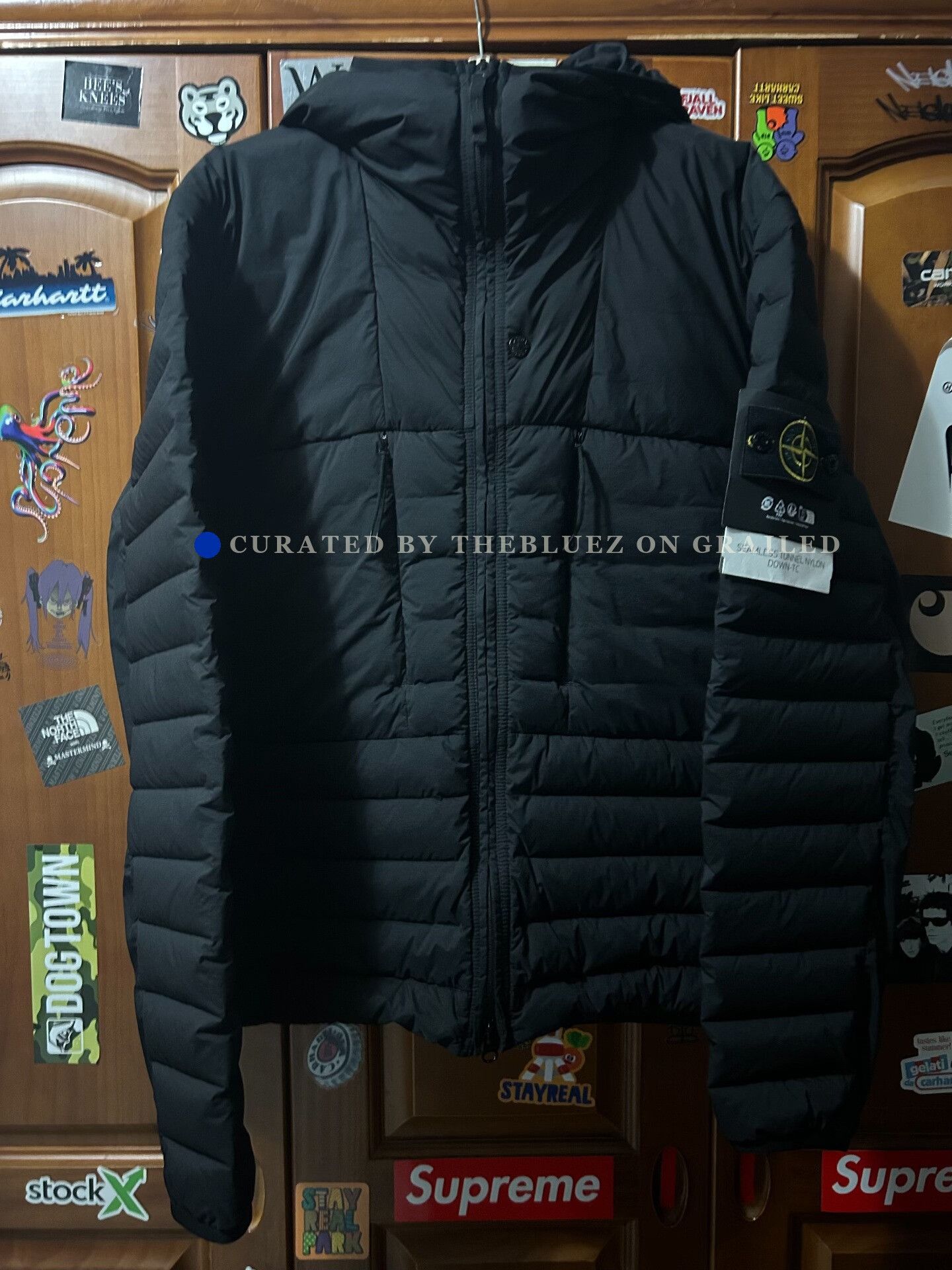 Stone Island Stone Island FW25 Logo Hooded Zip Down Jacket Size US XL / EU 56 / 4 - 1 Thumbnail
