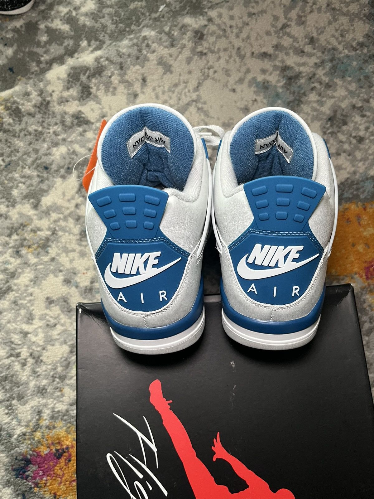 Jordan Brand Air Jordan Retro 4 Military Blue size 12 Size US 12 / EU 45 - 4 Thumbnail