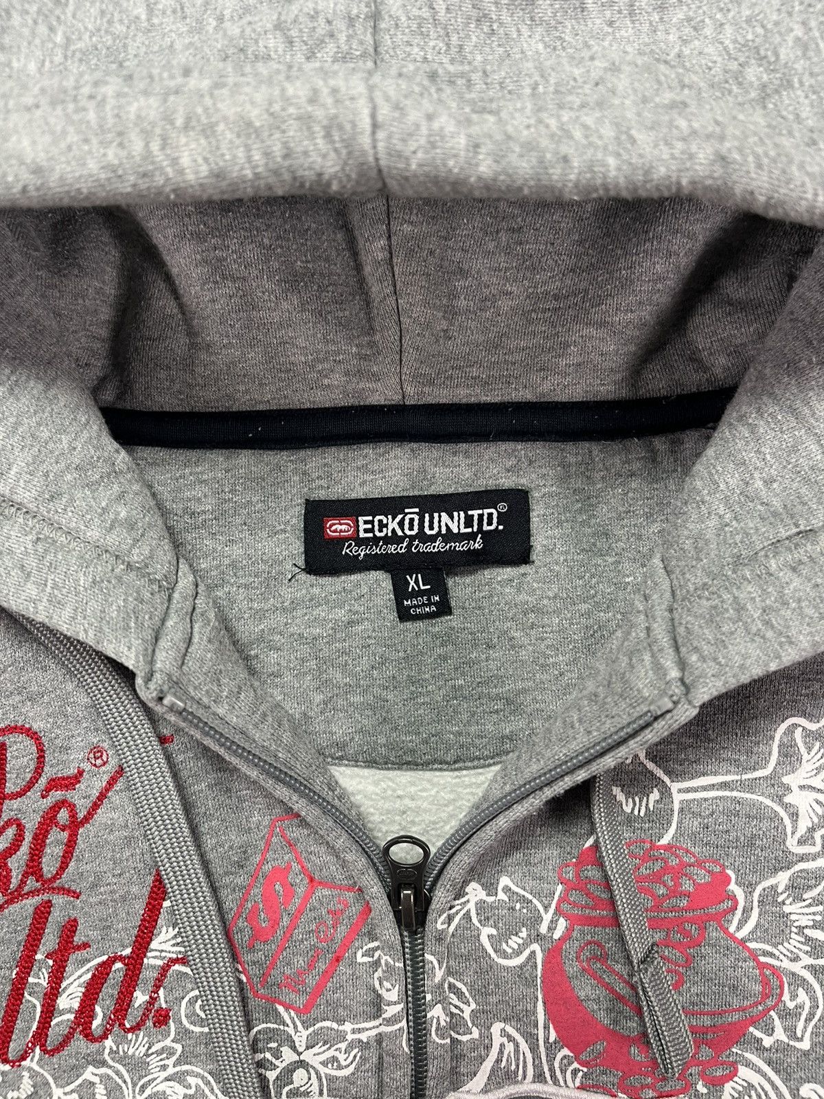Ecko Unltd. Ecko Unltd Big Tattoo Print Logo Baggy Zip Hoodie XL XXL Size US XL / EU 56 / 4 - 10 Thumbnail