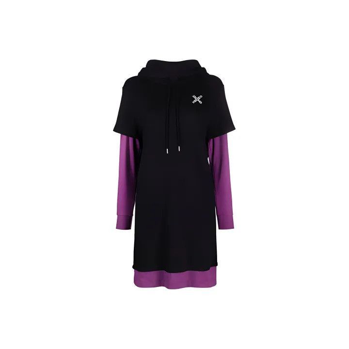 Kenzo KENZO FW21 Layered Hooded Dress -2507 Size XL / US 12-14 / IT 48-50 - 1 Thumbnail