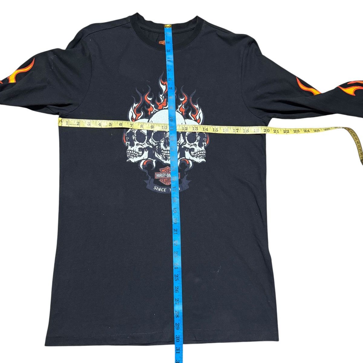 Harley Davidson Harley Davidson Skulls Flames Longsleeve Shirt Size US S / EU 44-46 / 1 - 8 Thumbnail