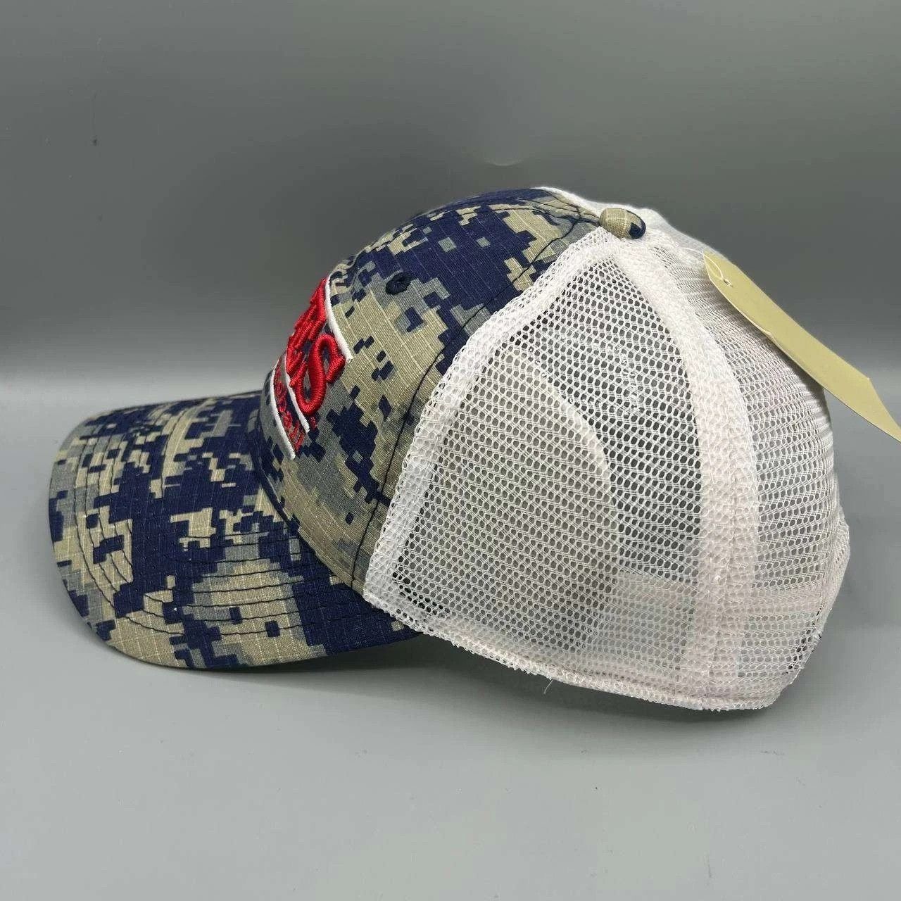 The Game Vintage Reno Aces Trucker Hat Men Blue Camo MiLB Snap Back Size ONE SIZE - 3 Thumbnail