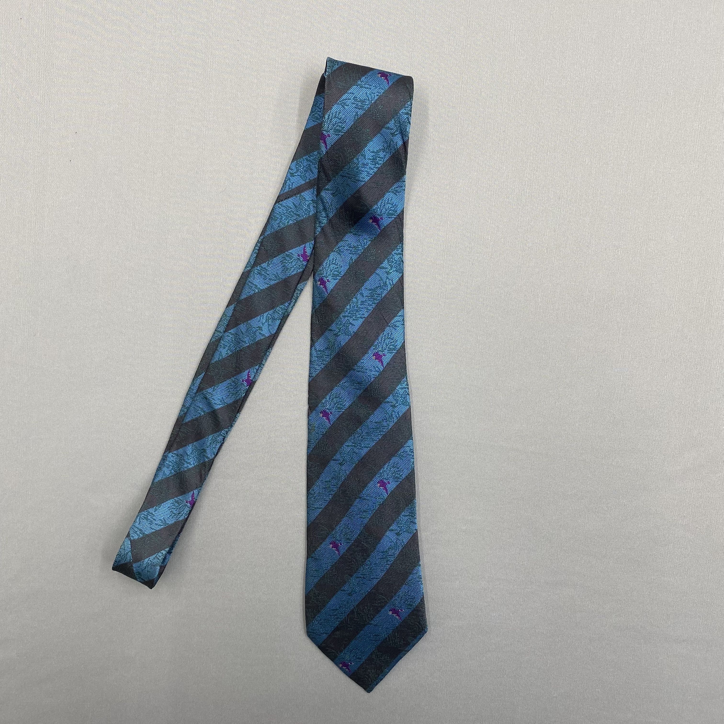 Lanvin Vintage Lanvin SILK Necktie Cravate Pure Silk Neck Tie Size ONE SIZE - 4 Thumbnail