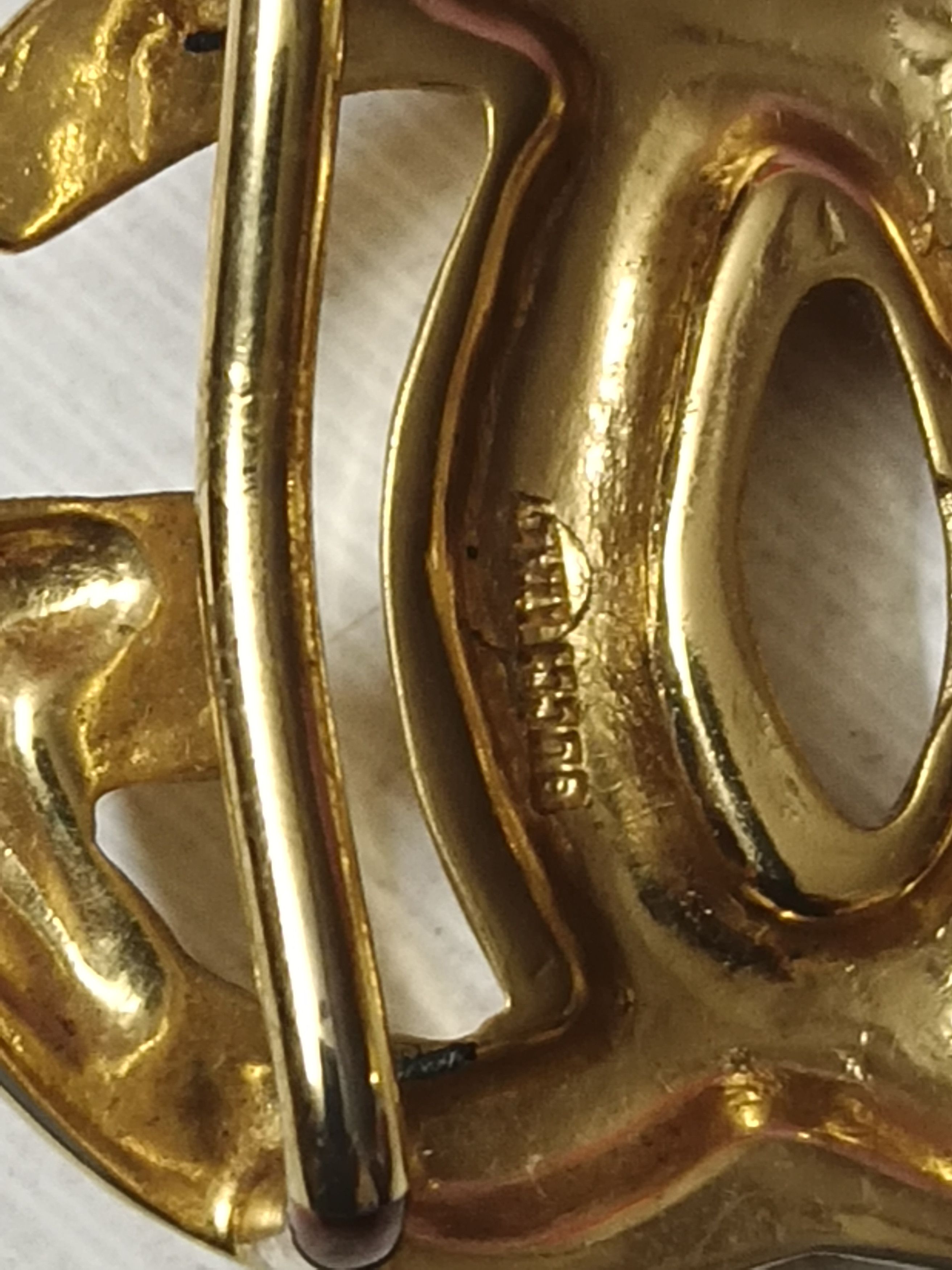 Vintage Gucci Goldtone GG Logo Belt Buckle Size ONE SIZE - 5 Thumbnail