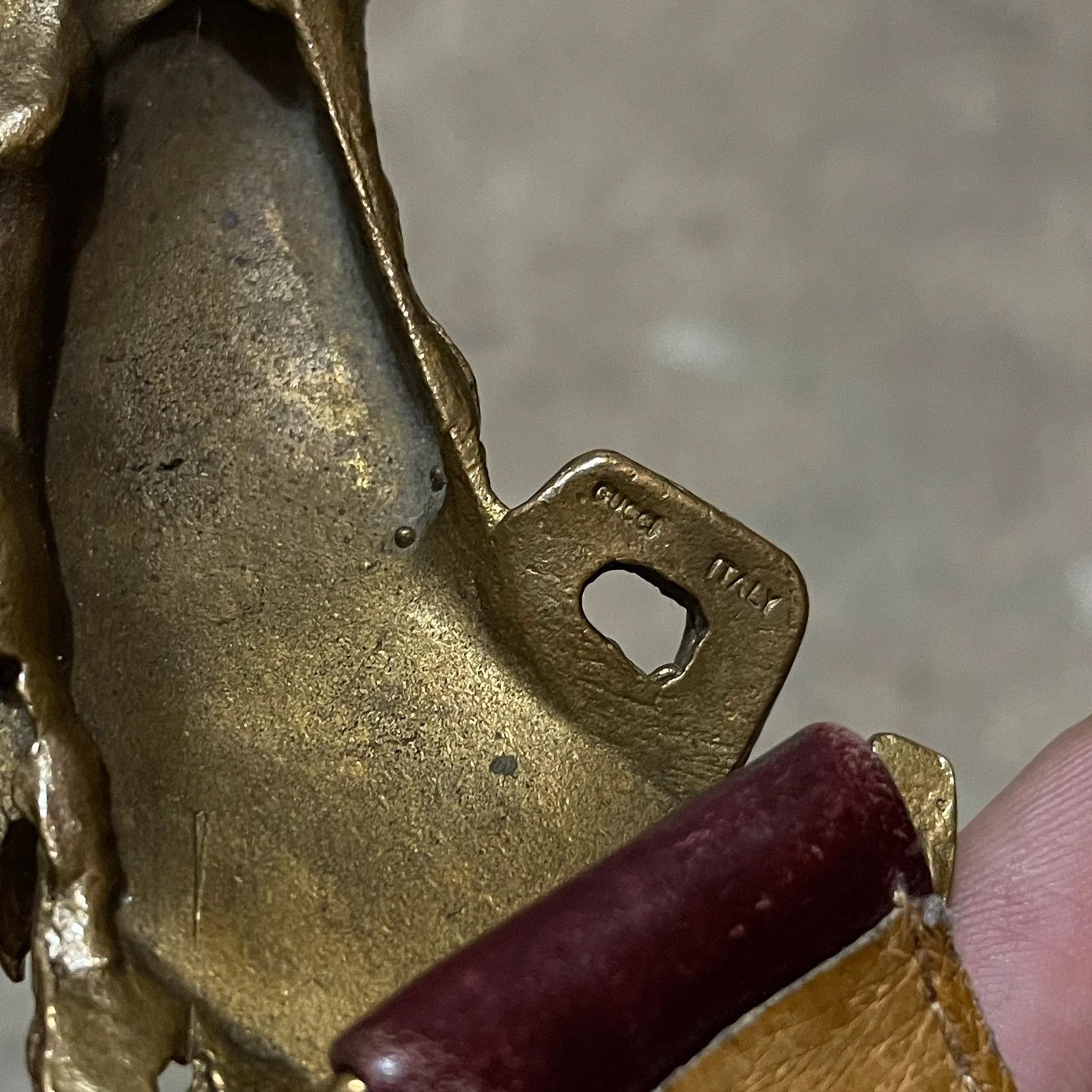 Gucci Very rare vintage 70s gucci horses buckle belt Size ONE SIZE - 2 Thumbnail