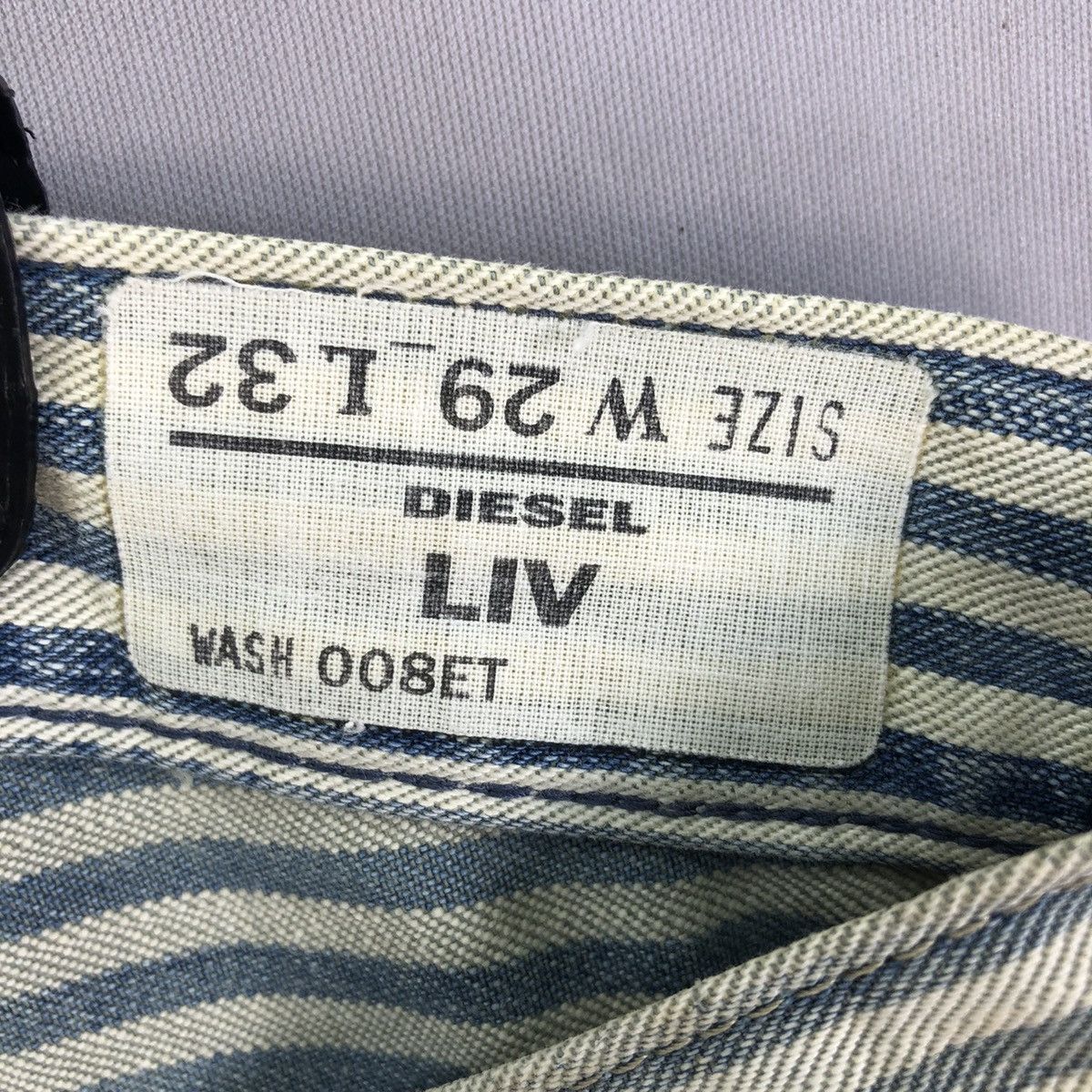 Diesel Archive 1990s Diesel Low Rise Hickory Faded Jeans Size 32" / US 10 / IT 46 - 15 Thumbnail
