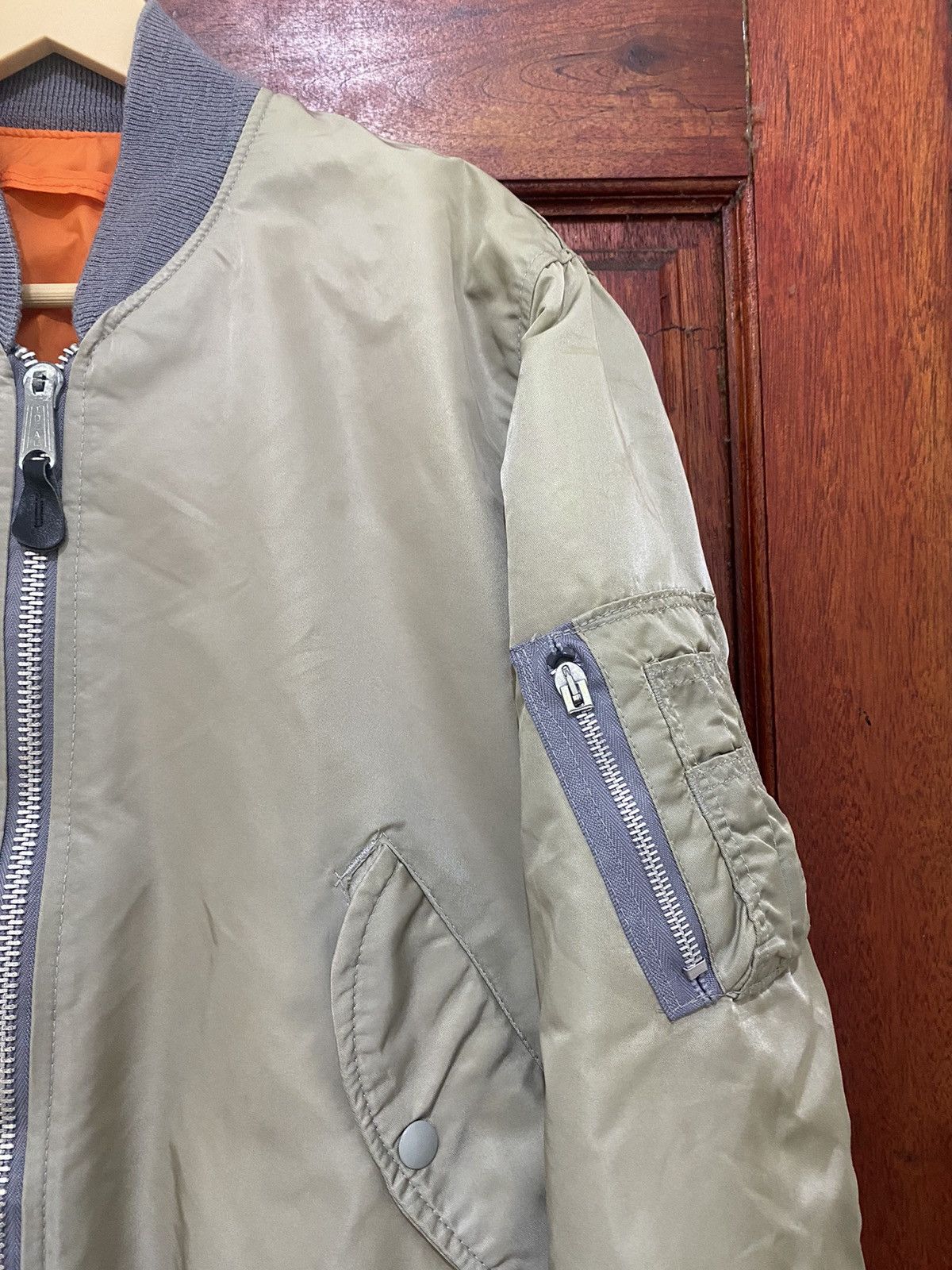 Alpha Industries × Pherrow's Vtg 80s Corinth Special Issue USAF MA-1 Bomber Jacket Size US S / EU 44-46 / 1 - 5 Thumbnail