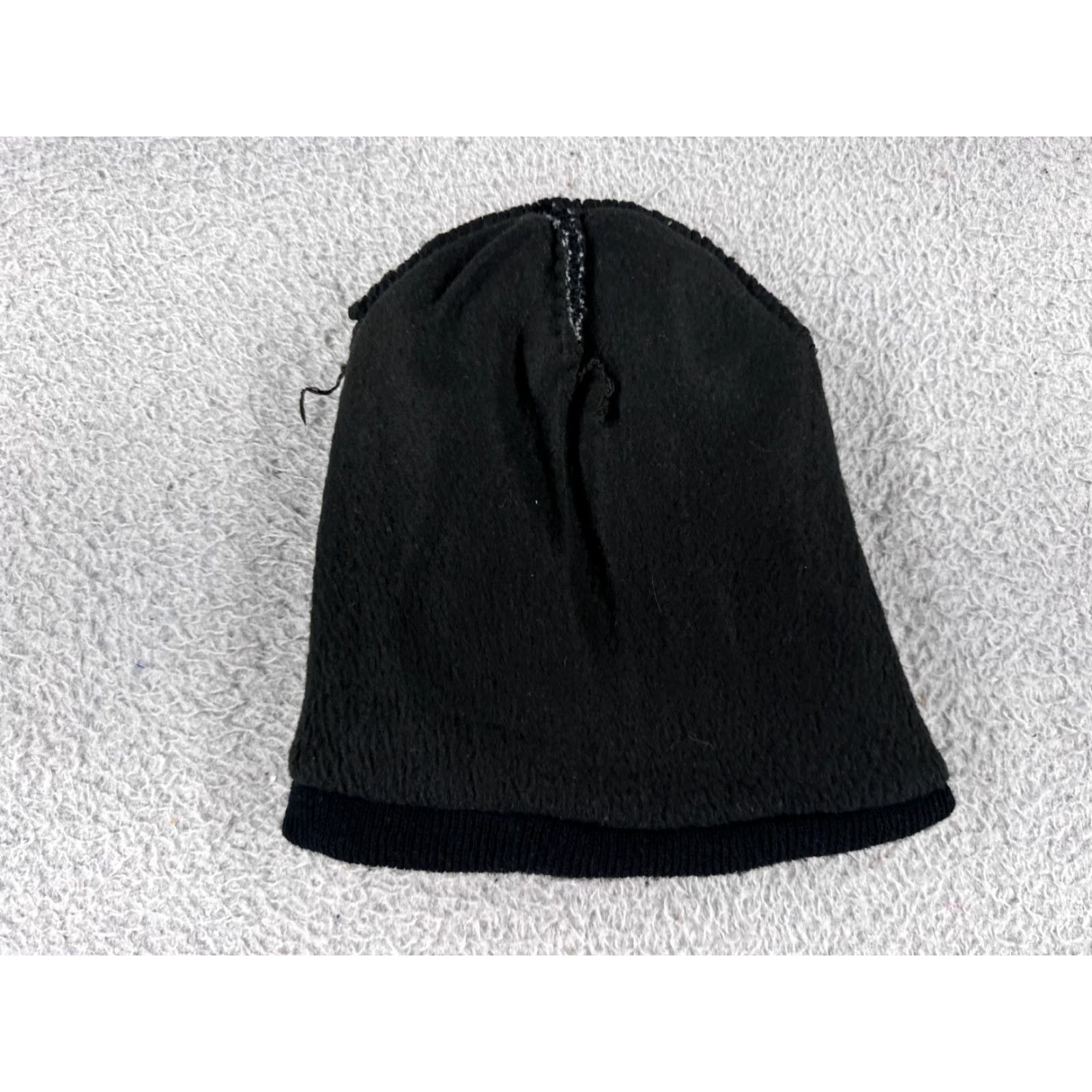 Vintage Polar Knitz Beanie Toque Adult One Size Black Knit 100% Polyester Ski Snow Size ONE SIZE - 4 Thumbnail