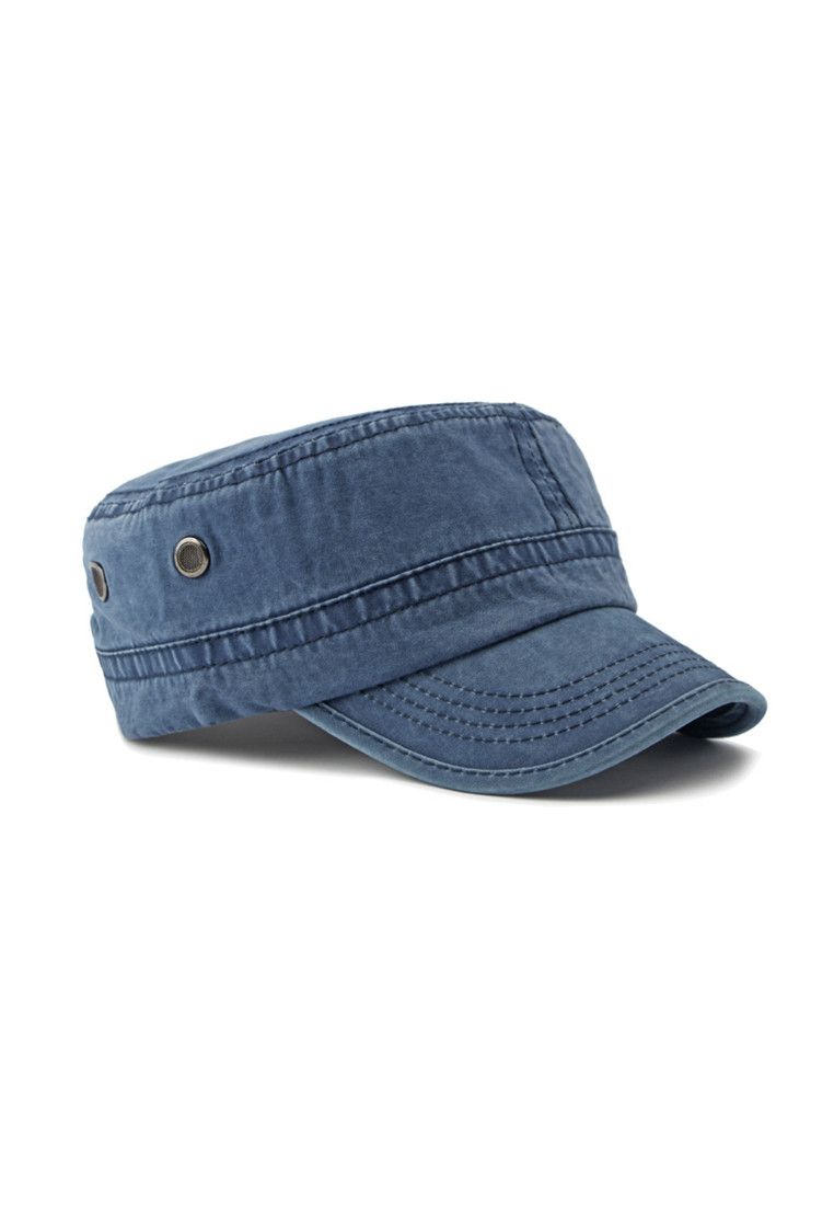 Other Blue Japanese Flat Top Military Hat Size ONE SIZE - 3 Thumbnail