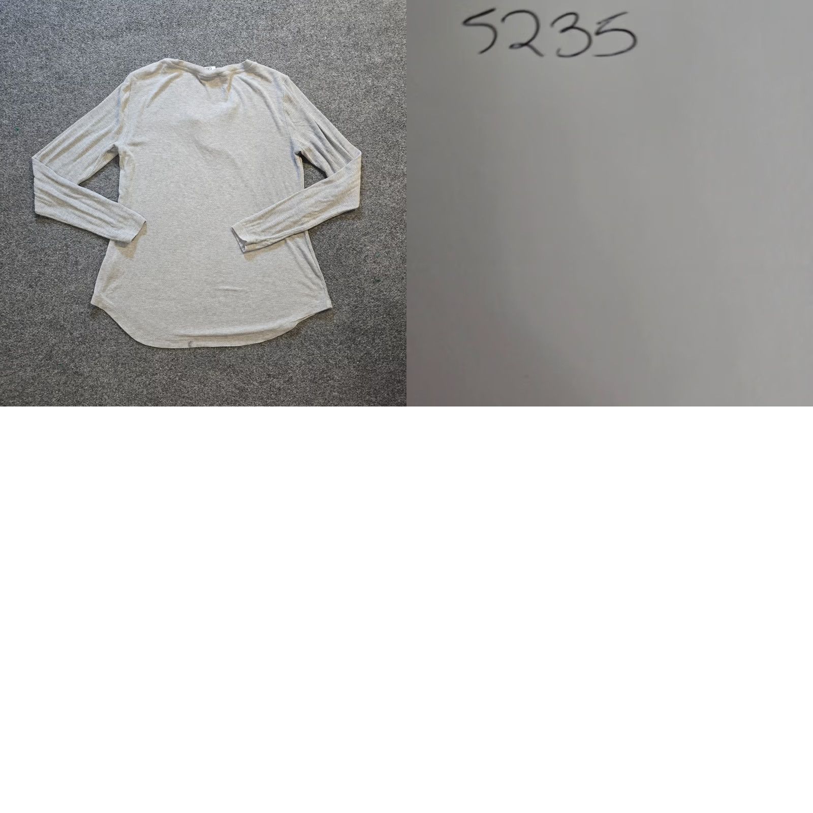 Vintage Cabi Top Womens Size Small Gray Ribbed Knit Long Sleeve V-Neck Casual Capsule Shirt Women Regular"} Size S / US 4 / IT 40 - 8 Thumbnail