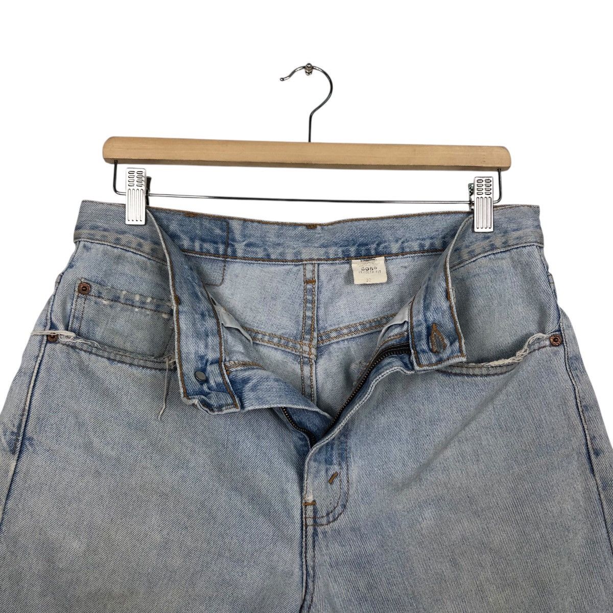 Levi's 📌Vintage Short Denim Jeans Levi's Lot 505 Biker Style Size US 32 / EU 48 - 16 Thumbnail