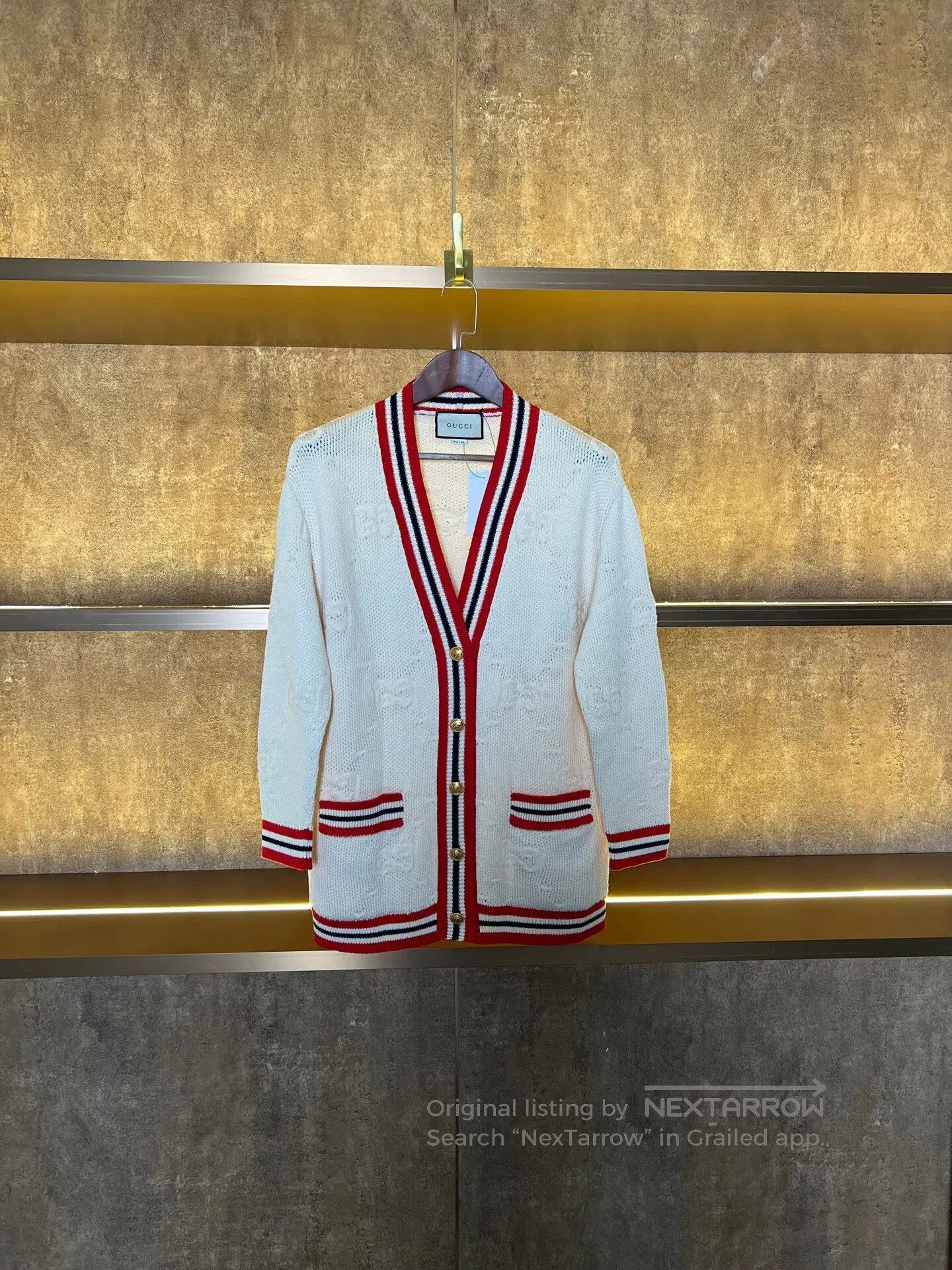 Gucci Guicci Knit Printed Cardigan| Size US XS / EU 42 / 0 - 1 Thumbnail