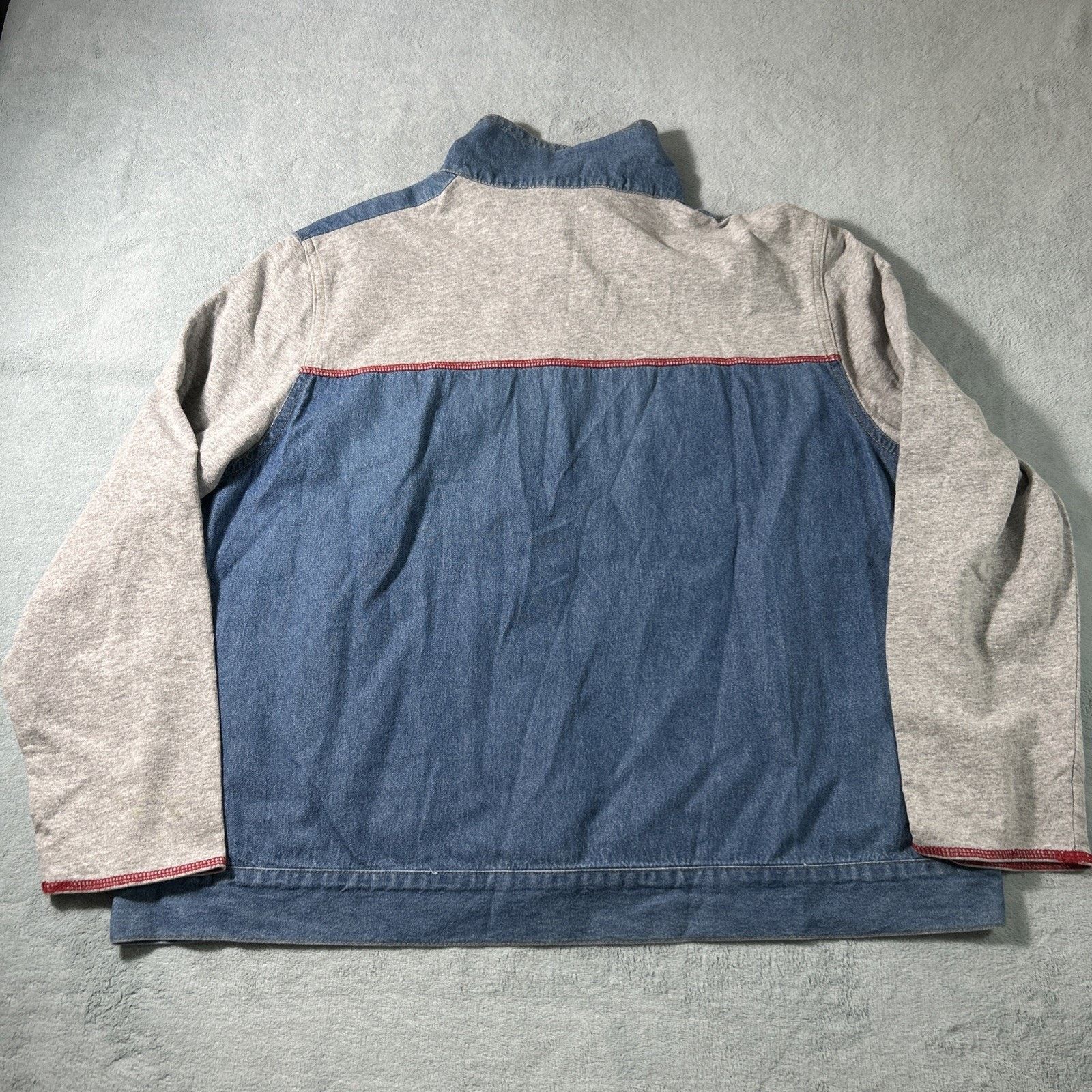 Wrangler Hybird Fleece Denim Jean Jacket Large Lightweight Patchwork Size US L / EU 52-54 / 3 - 3 Thumbnail