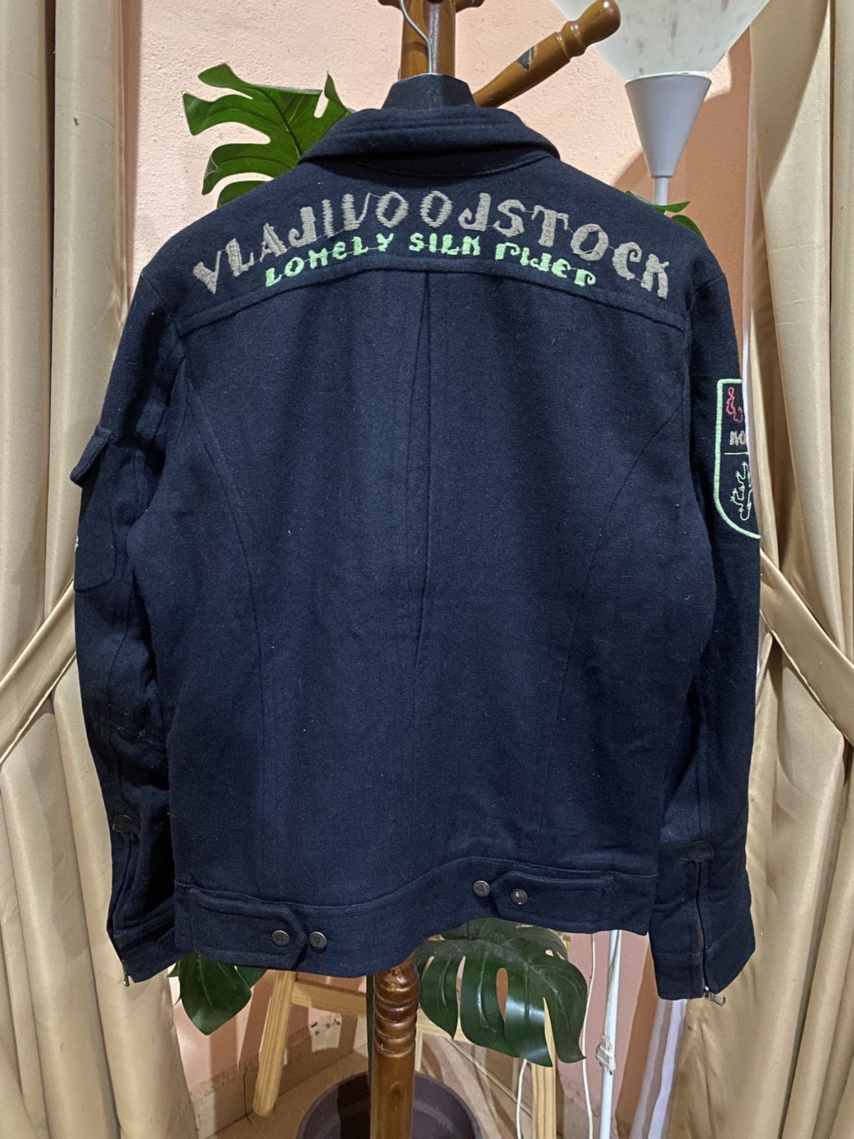 Style & Co Rare Y2K Stylelab Inc Korea Black Wool Military Embroidered Size US M / EU 48-50 / 2 - 13 Thumbnail