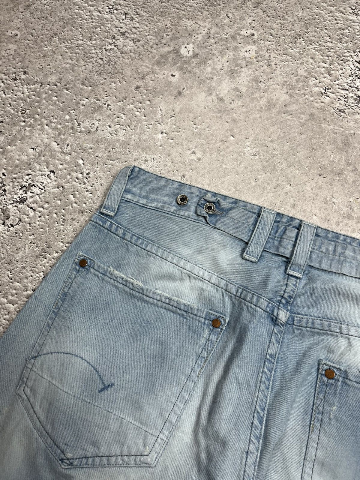 G-Star G-Star RAW Baggy Light Wash Distressed Jeans Men’s Size US 36 / EU 52 - 10 Thumbnail