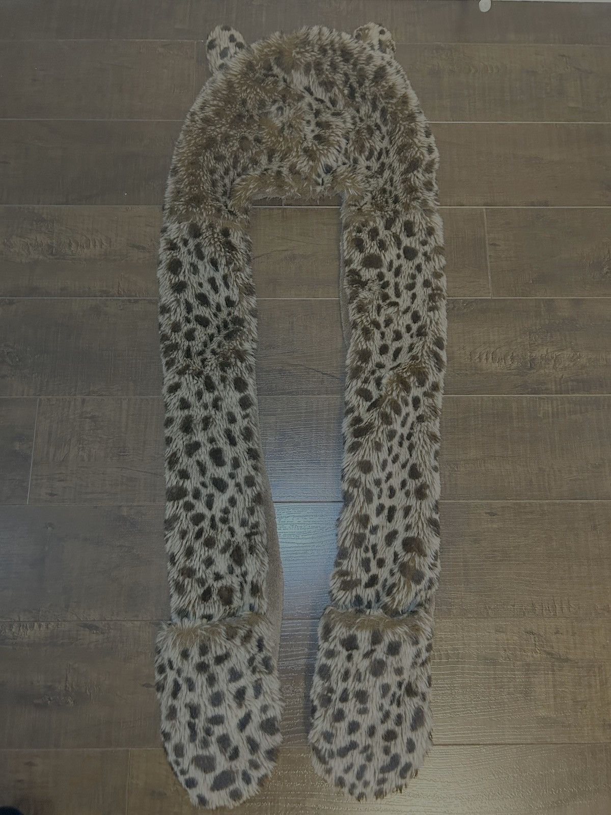 Aldo Vintage Aldo sherpa fleece lined leopard fur hat accessory Size ONE SIZE - 2 Thumbnail