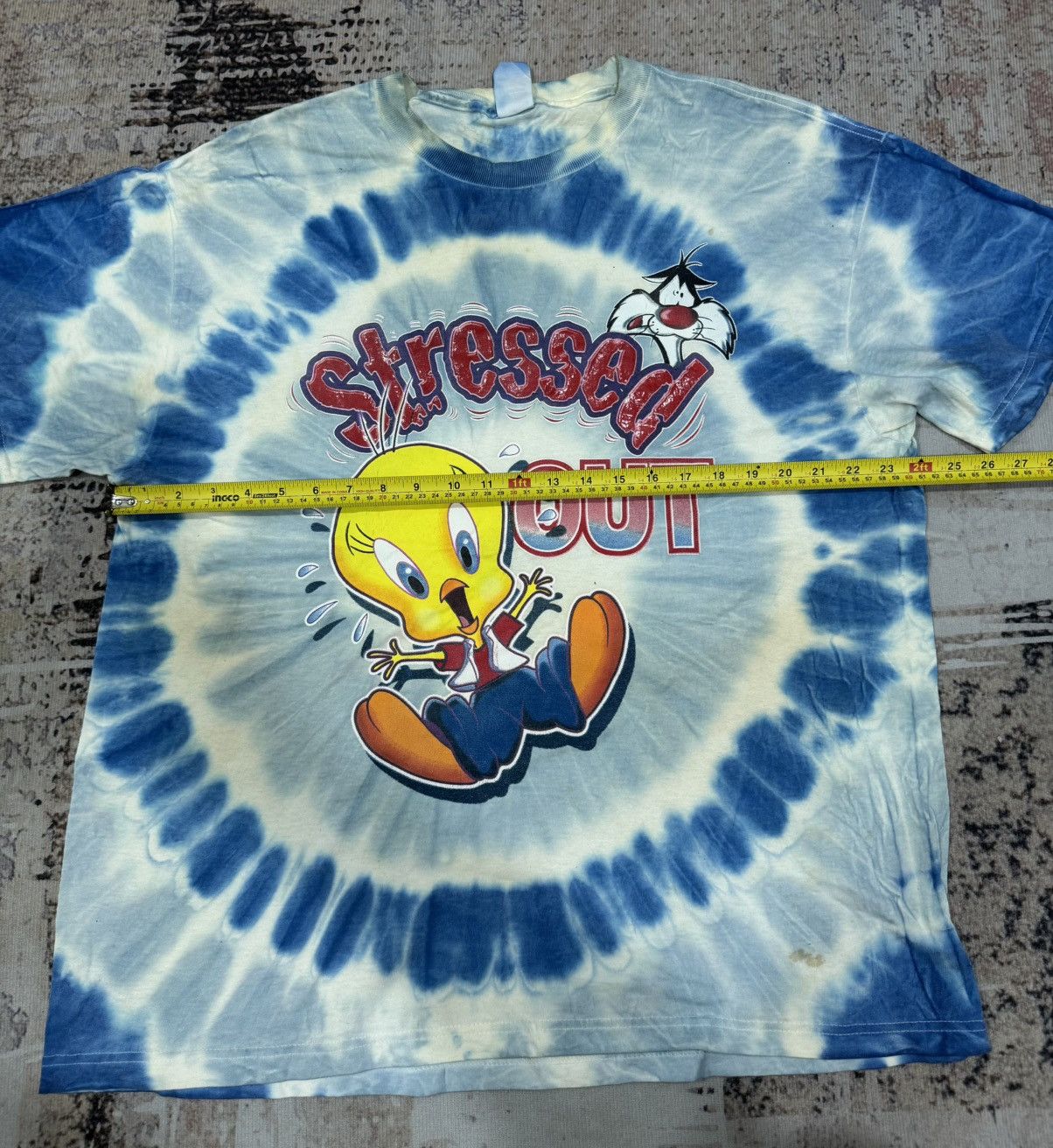 Vintage vintage 1998 TWEETY vs slyvester looney tune tee Size US XL / EU 56 / 4 - 7 Thumbnail