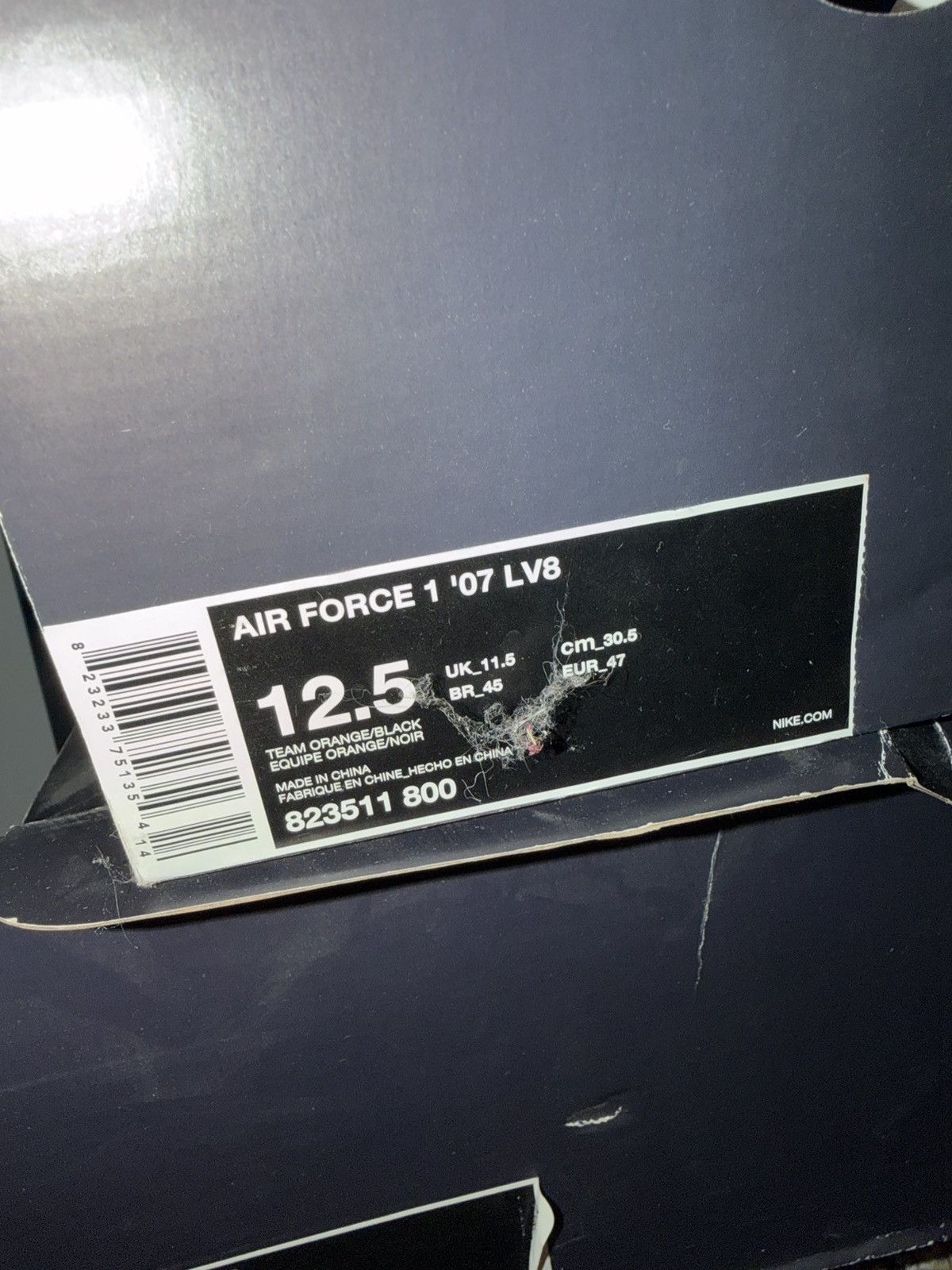 Nike Nike Air force one orange camo sz 12.5 Size US 12.5 / EU 45-46 - 8 Thumbnail