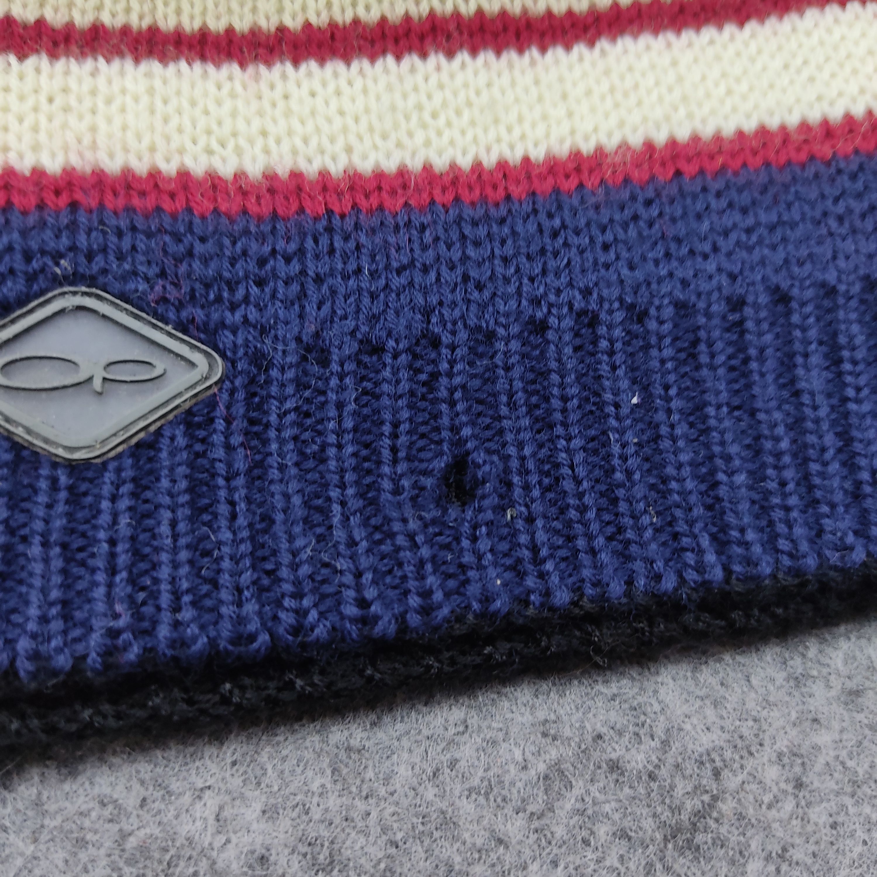 Ocean Pacific × Vintage Vintage Ocean Pacific Stripe Beanie / Snow Hat / Snow Cap Size ONE SIZE - 3 Thumbnail