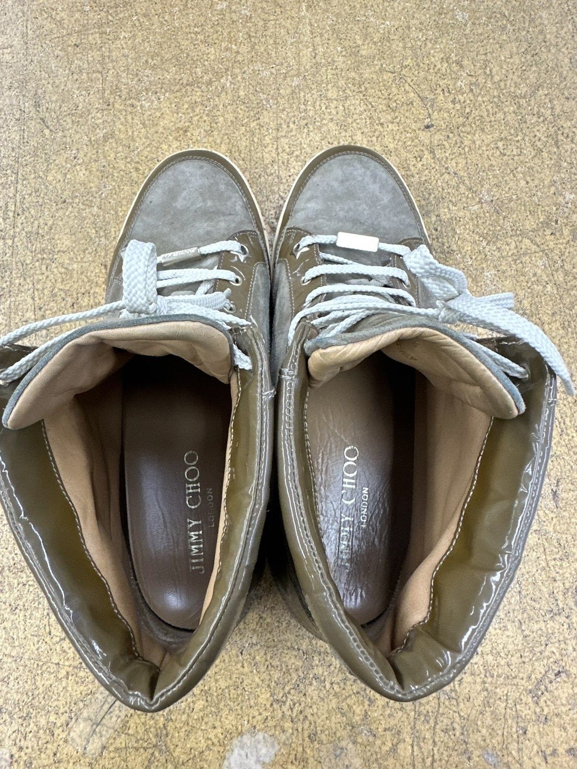 Jimmy Choo Jimmy Choo Suede Hi-Top Sneakers Size US 7 / EU 40 - 6 Thumbnail