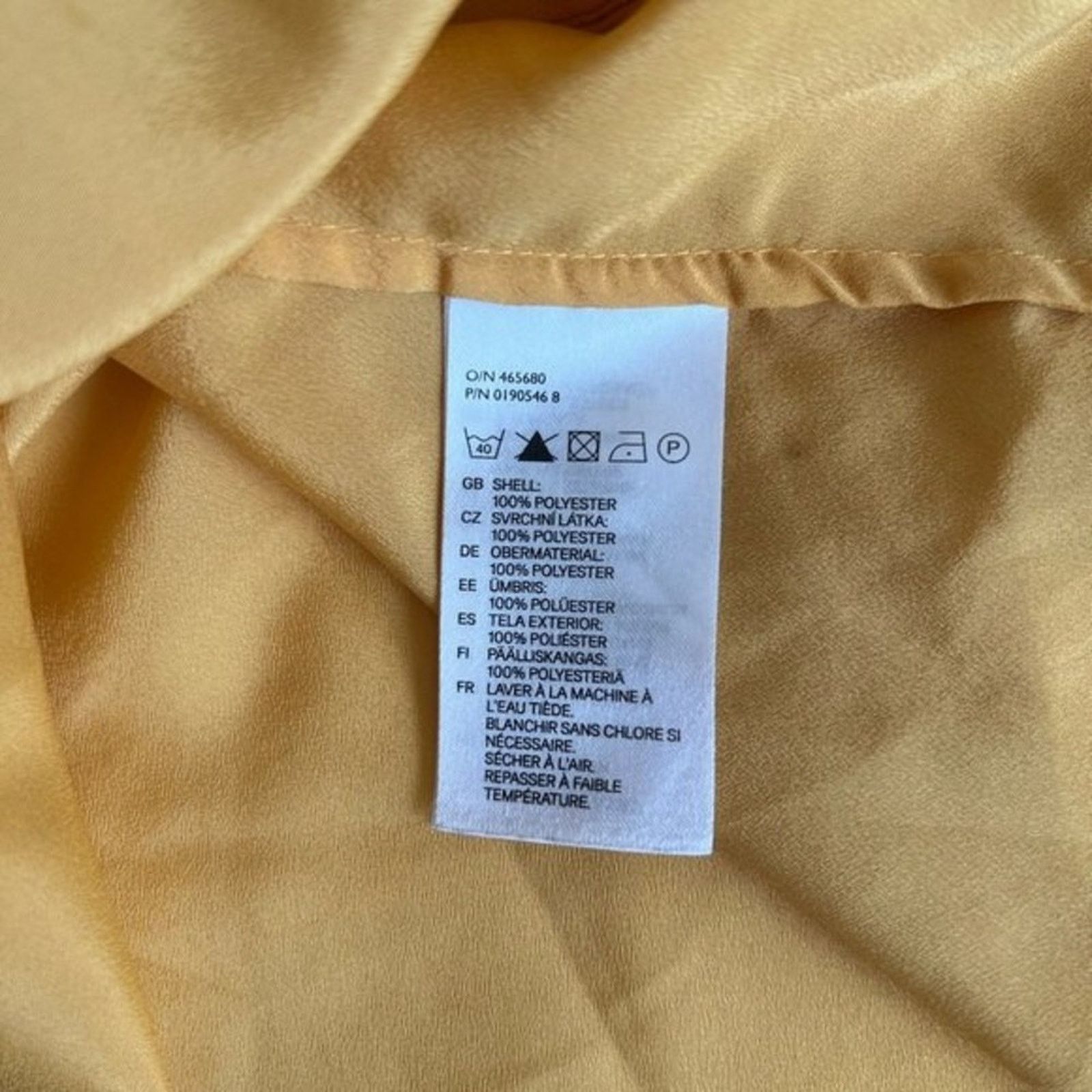 H&M H&M Yellow Collared Sleeveless Top, US4 Size S / US 4 / IT 40 - 3 Thumbnail