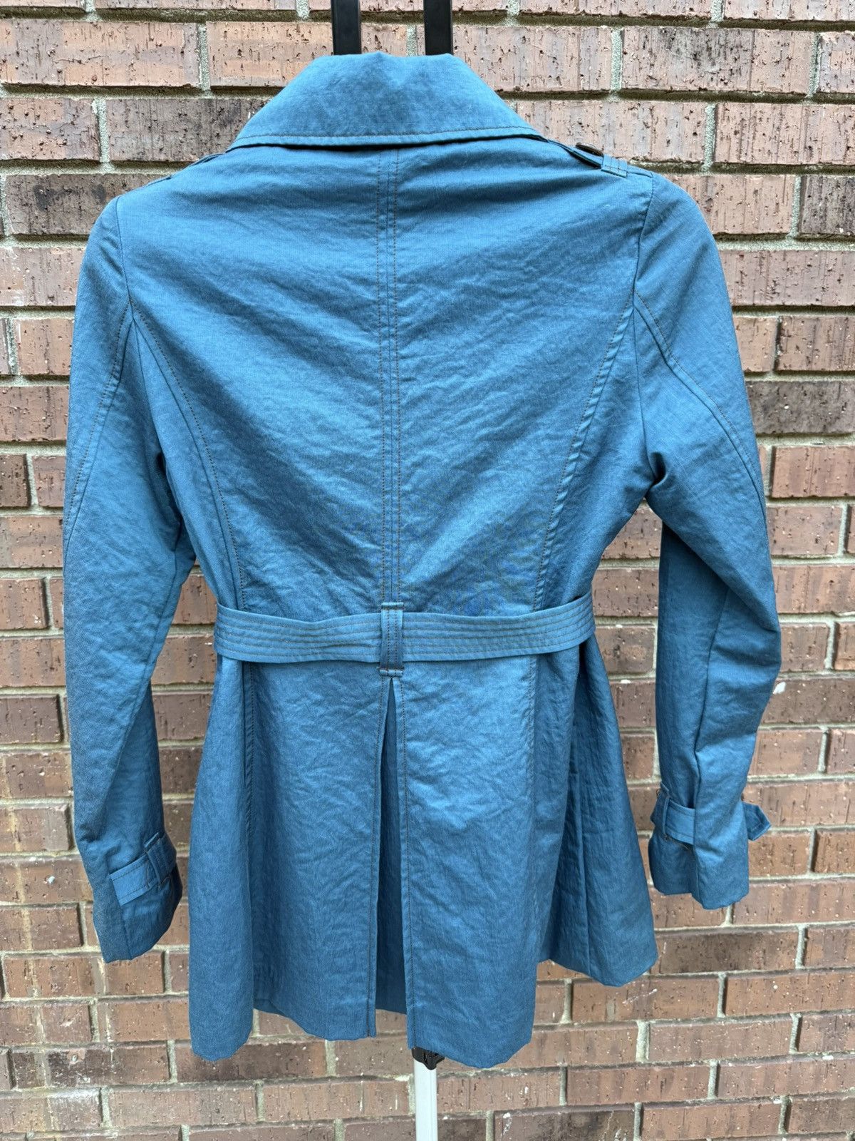 Other Ambition Double Breasted Trench Coat Teal Belt Women Small Size S / US 4 / IT 40 - 7 Thumbnail