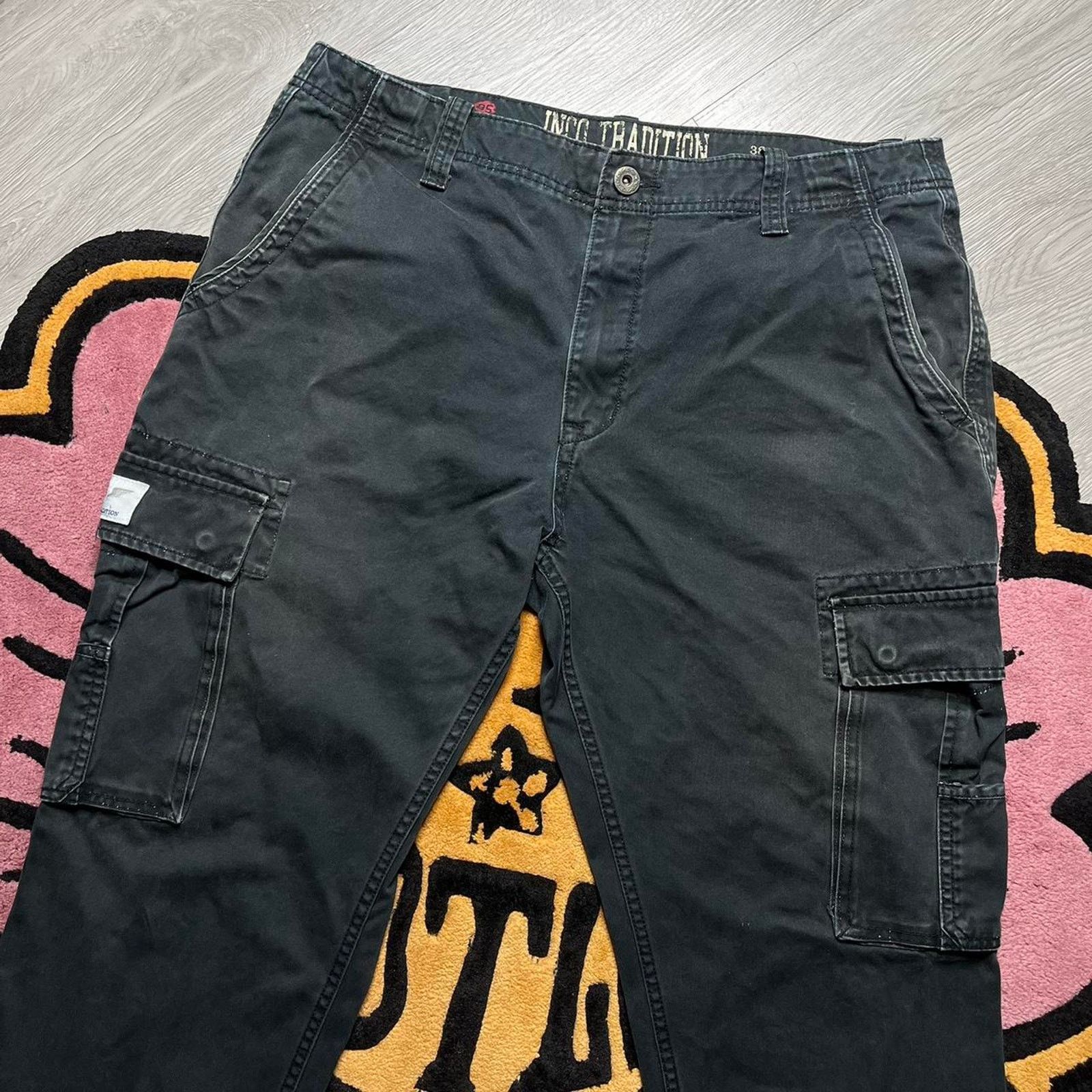 JNCO Jnco Jeans Tradition Loose Fit Cargo Pants Size 38 Black Size US 38 / EU 54 - 2 Thumbnail