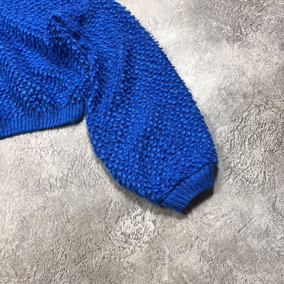 Vintage Vintage Y2K Oversized Abstract Knit Sweater Streetwear Blue Size M / US 6-8 / IT 42-44 - 4 Thumbnail