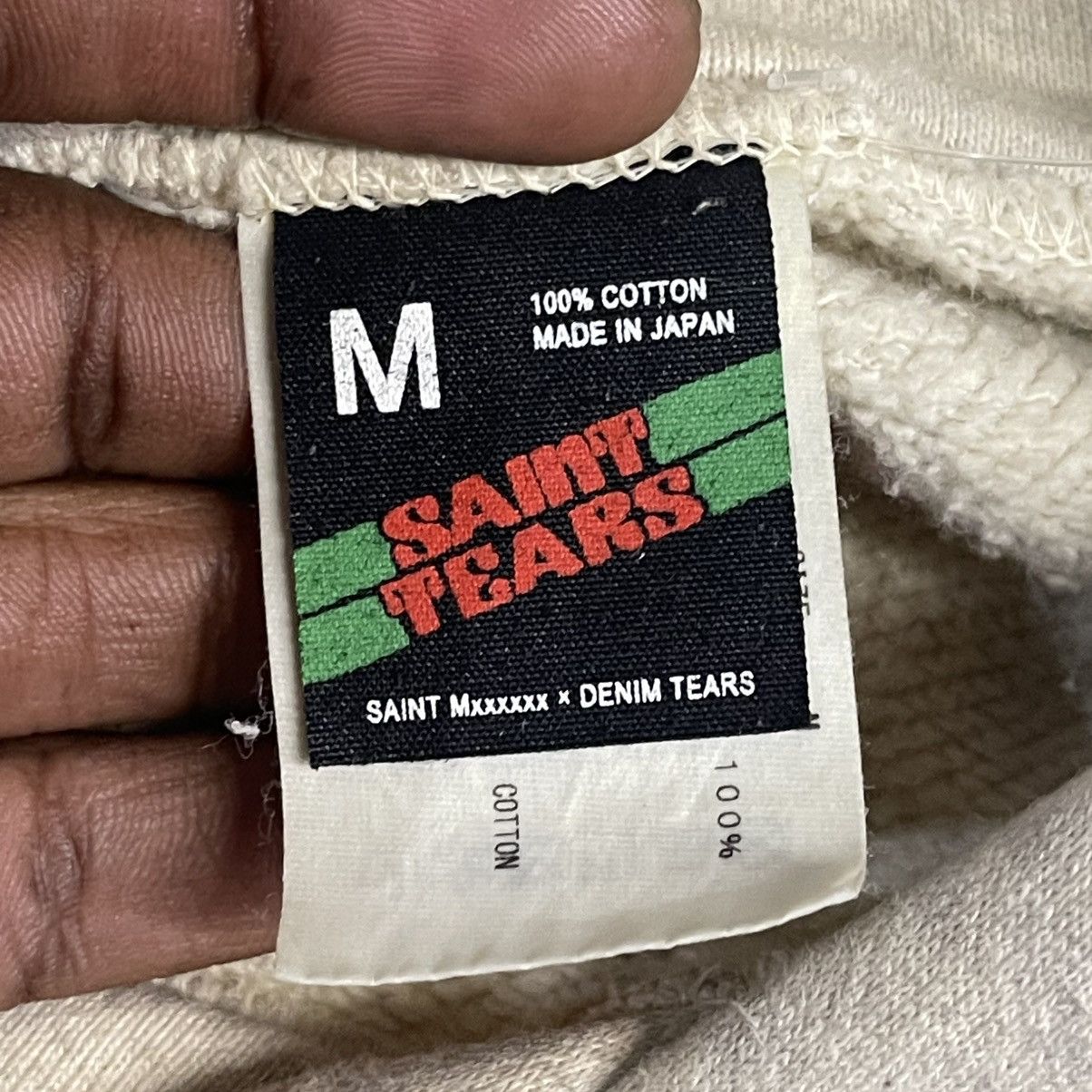 Cactus Plant Flea Market × DENIM TEARS Saint Mxxxxxx x Denim Tears Holy Grail Hoodie Vintage Grey Size US M / EU 48-50 / 2 - 9 Thumbnail
