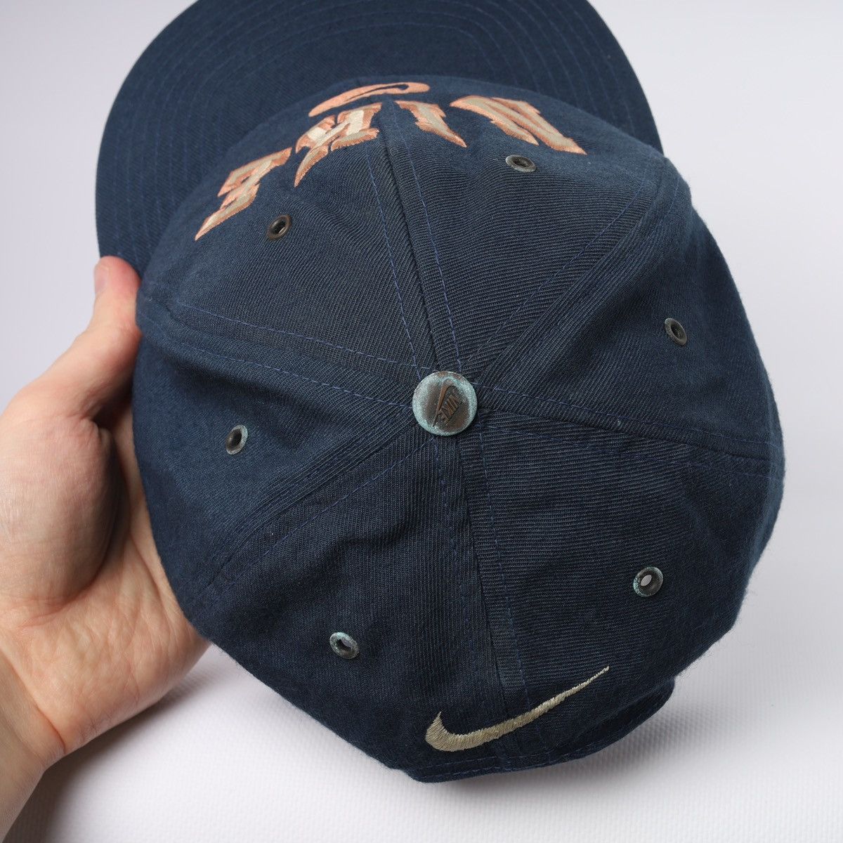 Nike Vintage Nike Center Logo Swoosh Cap 90s Size ONE SIZE - 6 Thumbnail