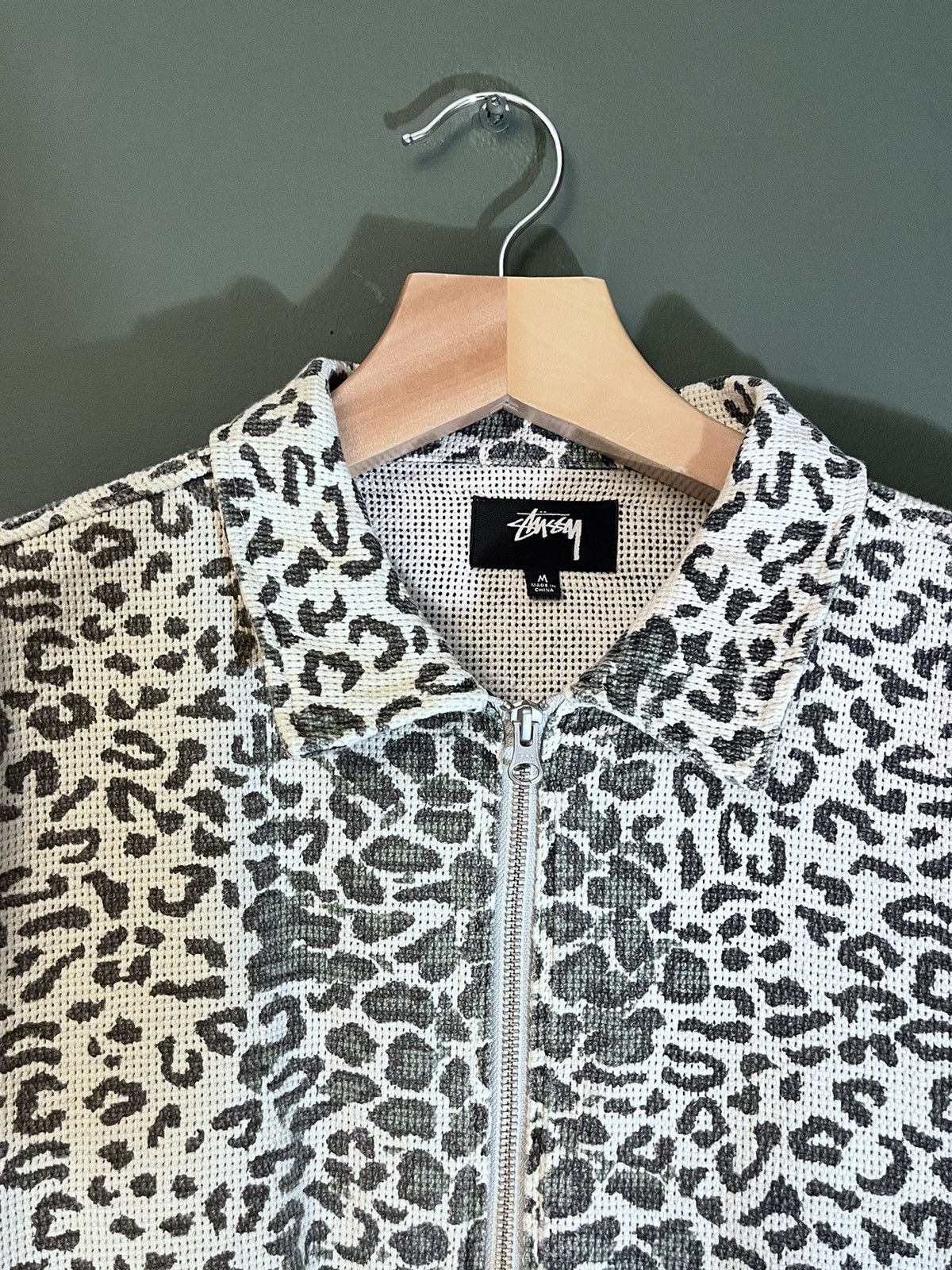 Stussy Stussy Leopard Mesh Zip Jacket Size US M / EU 48-50 / 2 - 3 Thumbnail