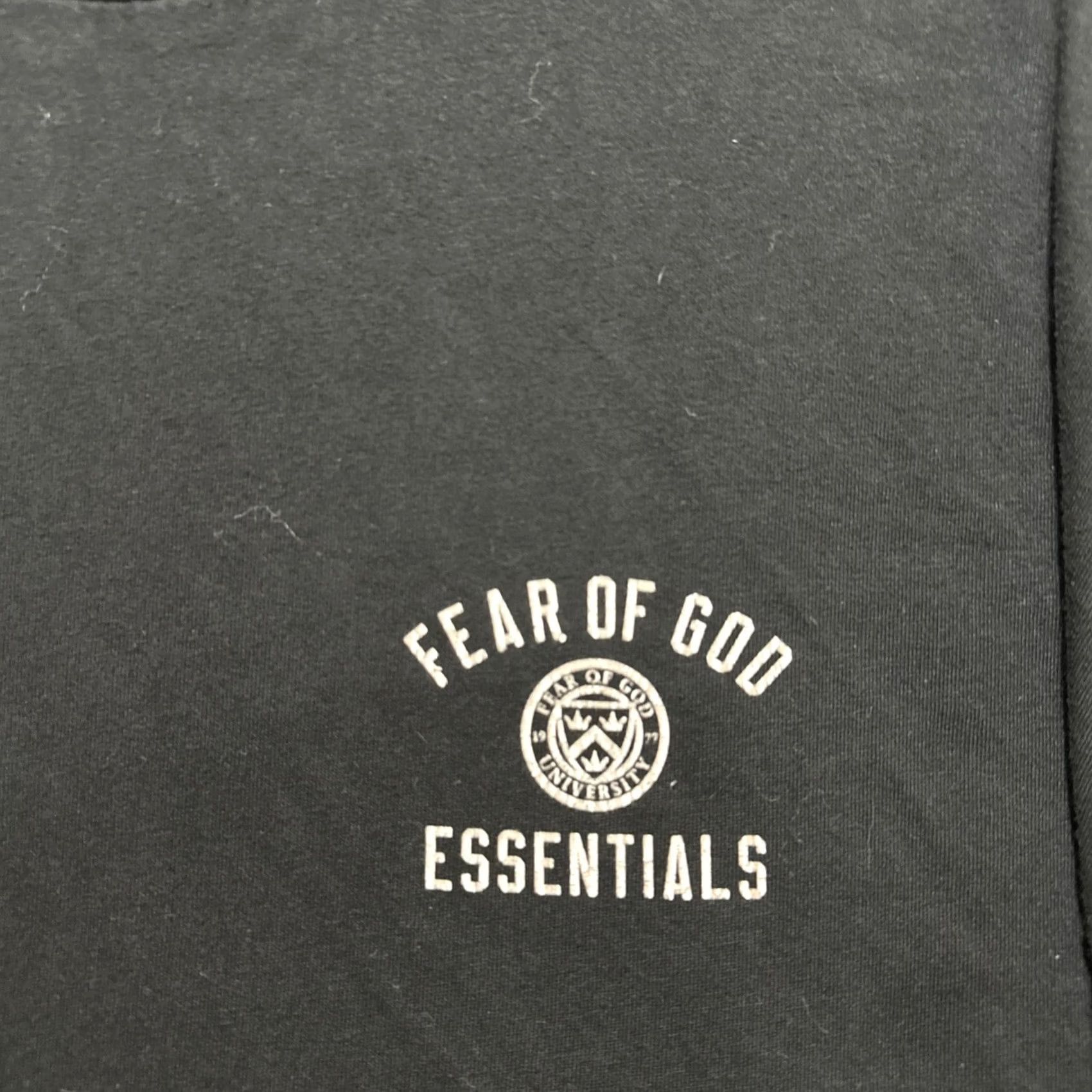 Fear of God Fear of God Essentials Men's Black Oversized Crewneck Short Sleeve Tee XS Size US 27 - 5 Thumbnail