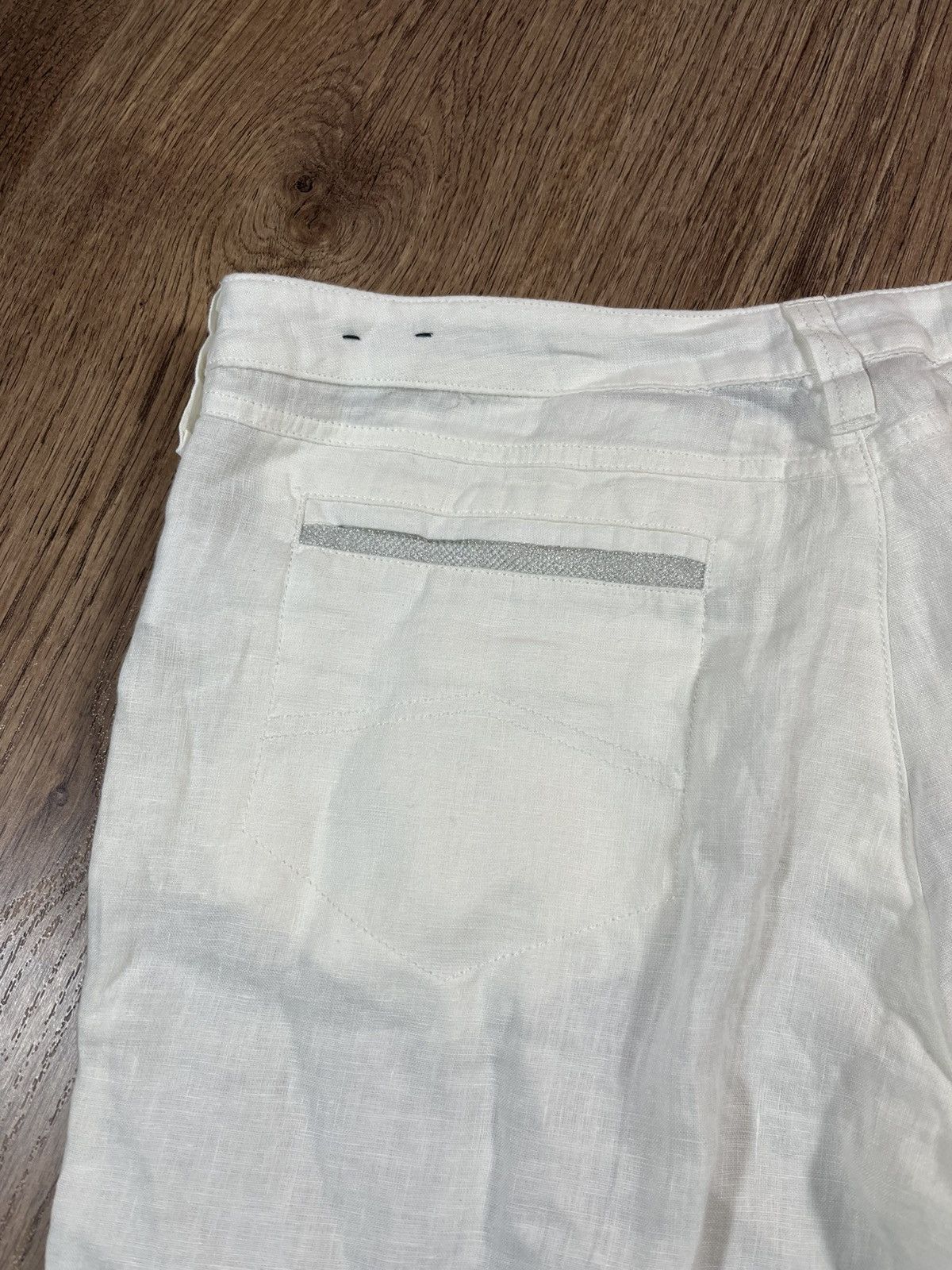 Armani Armani Flared Linen Vintage Pants Very Rare Size 30" / US 8 / IT 44 - 17 Thumbnail