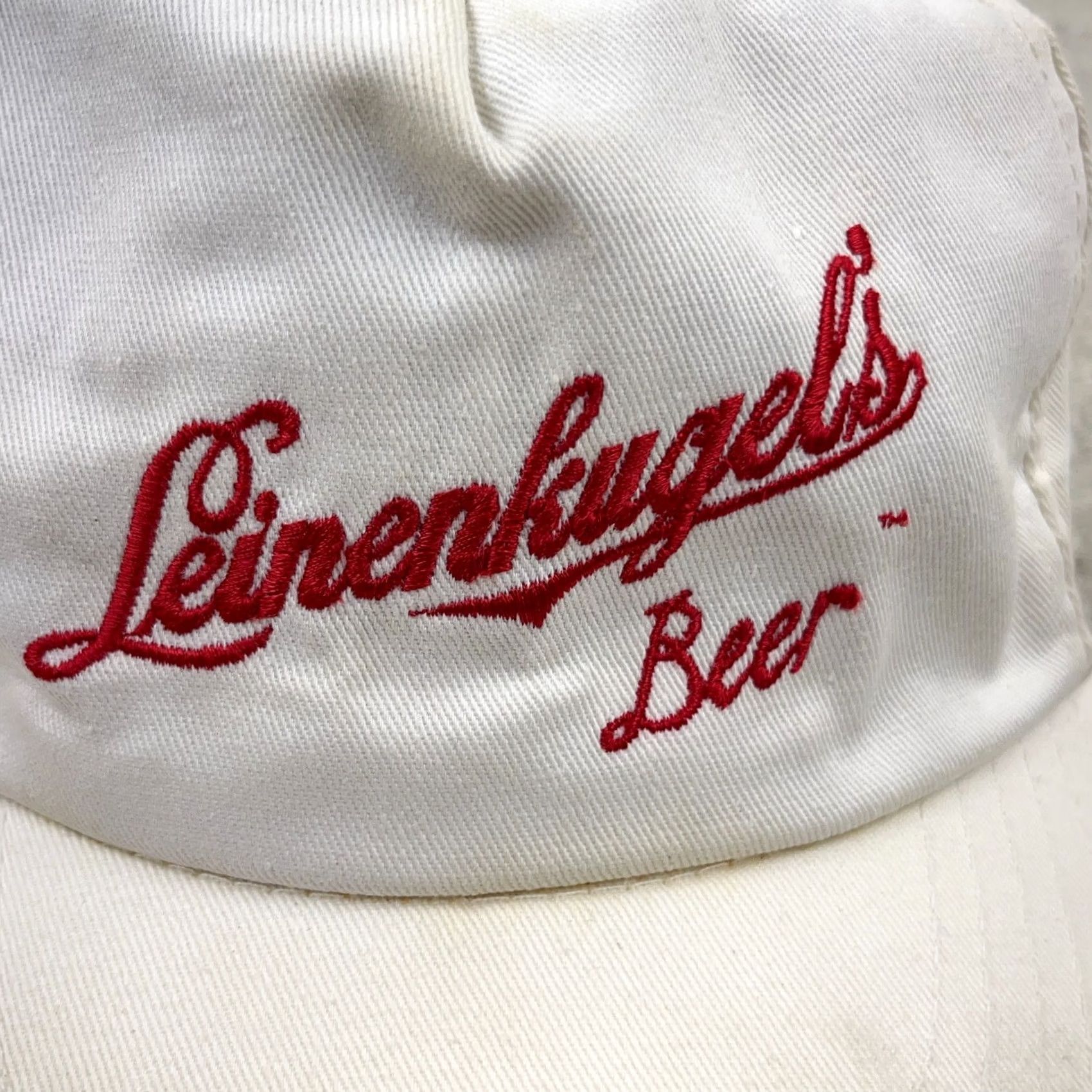 Vintage VINTAGE Leinenkugel Beer Hat Cap Snapback White Script Worn USA 80s 90s Mens Size ONE SIZE - 2 Thumbnail