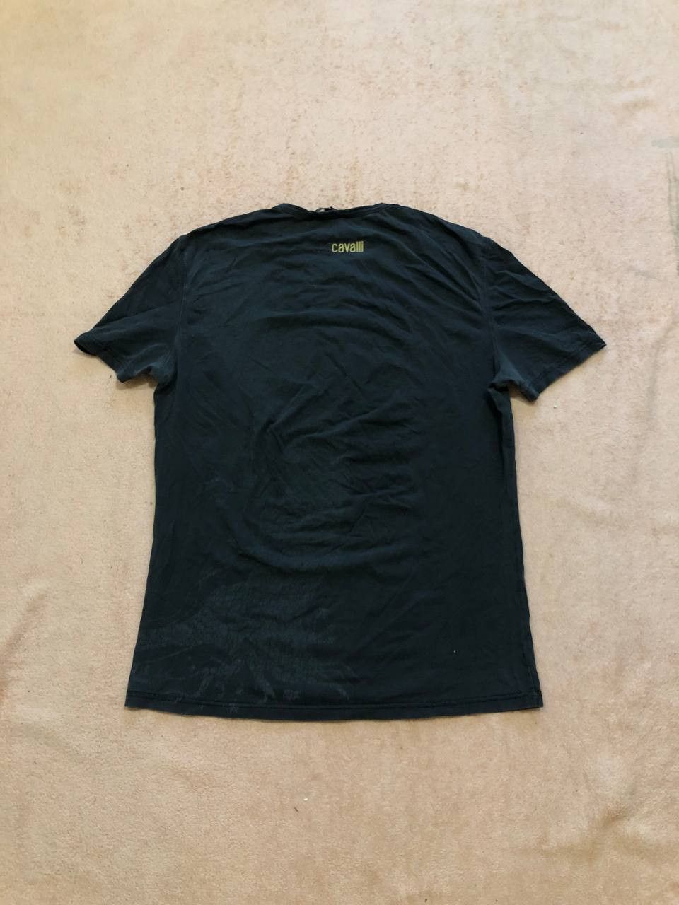 Just Cavalli Vintage black T-shirt big print Just Cavalli Crazy Y2K Size US XL / EU 56 / 4 - 24 Thumbnail