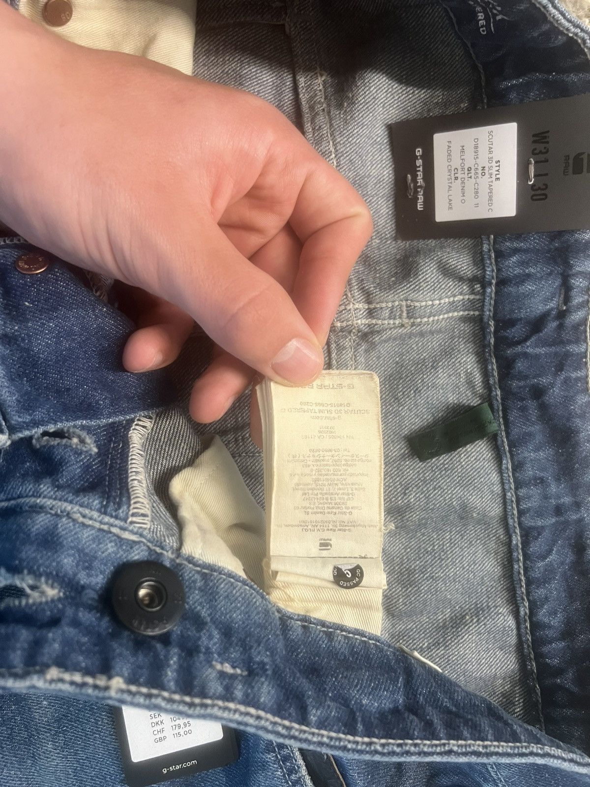 G-Star × Vintage NEW G-star raw jeans 3301 vintage like true legion street Size US 32 / EU 48 - 5 Thumbnail