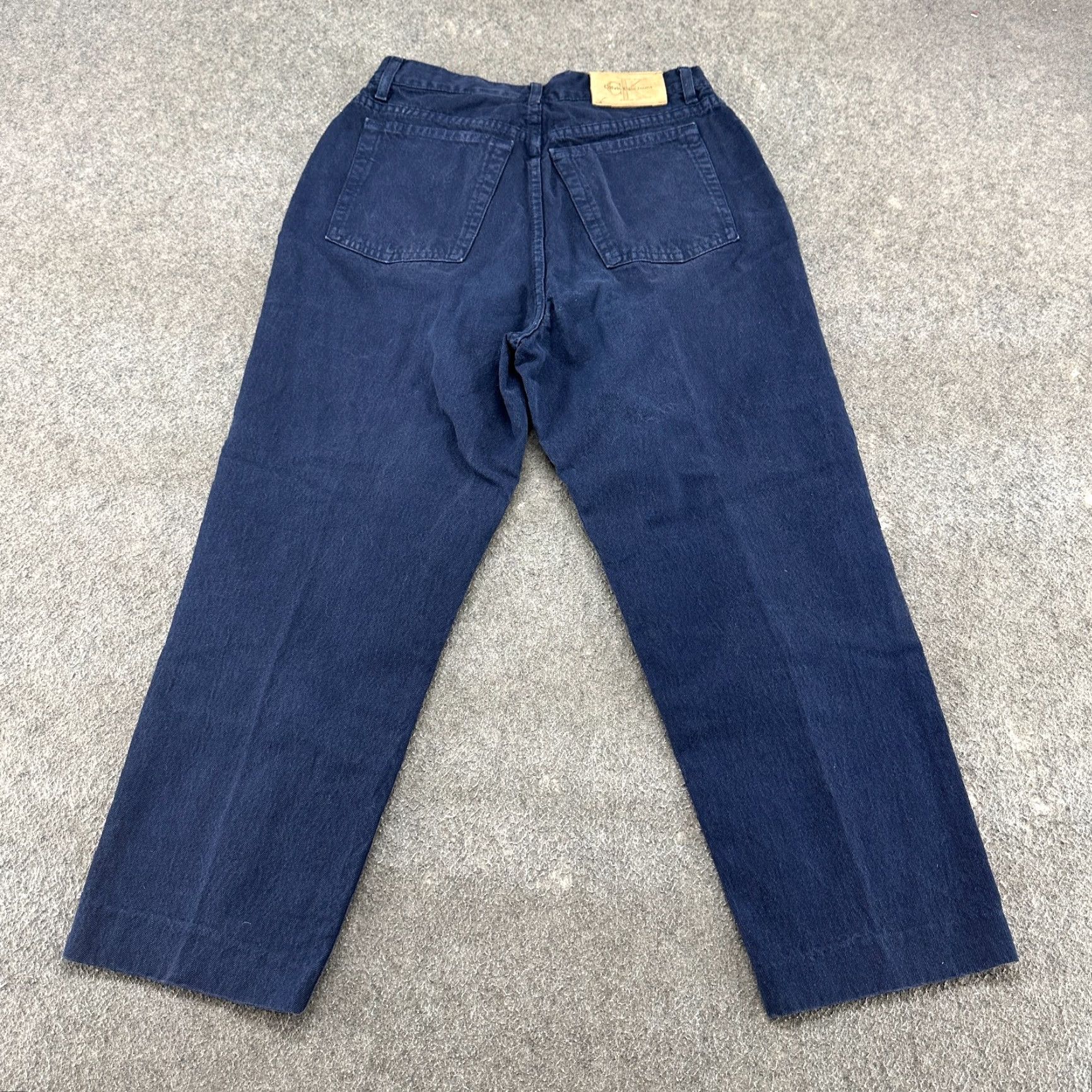 Calvin Klein Calvin Klein Jeans Womens 12 Blue Navy Relaxed Tapered Mom Dark Wash Denim 90s Jeans Womens 12 Blue Navy Relaxed Tapered Denim 90s CK Jeans Women 12 Size 29" - 5 Thumbnail