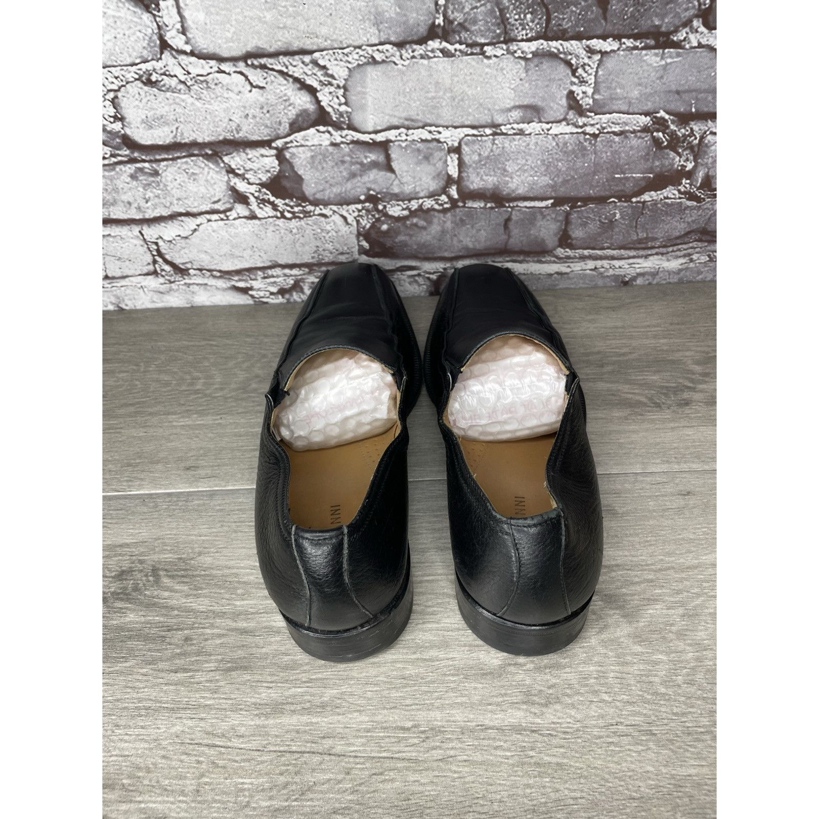 Magnanni Magnanni 10643 Black Leather Slip On Loafers Dress Shoes Men Size US 10 / EU 43 - 6 Thumbnail