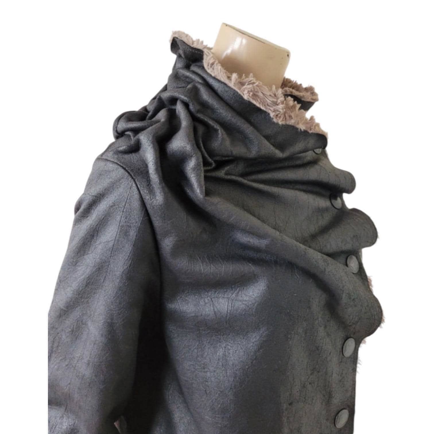 Cop Copine The Cop Copine Draped Slouchy Long Fur Coat Size ONE SIZE - 3 Thumbnail