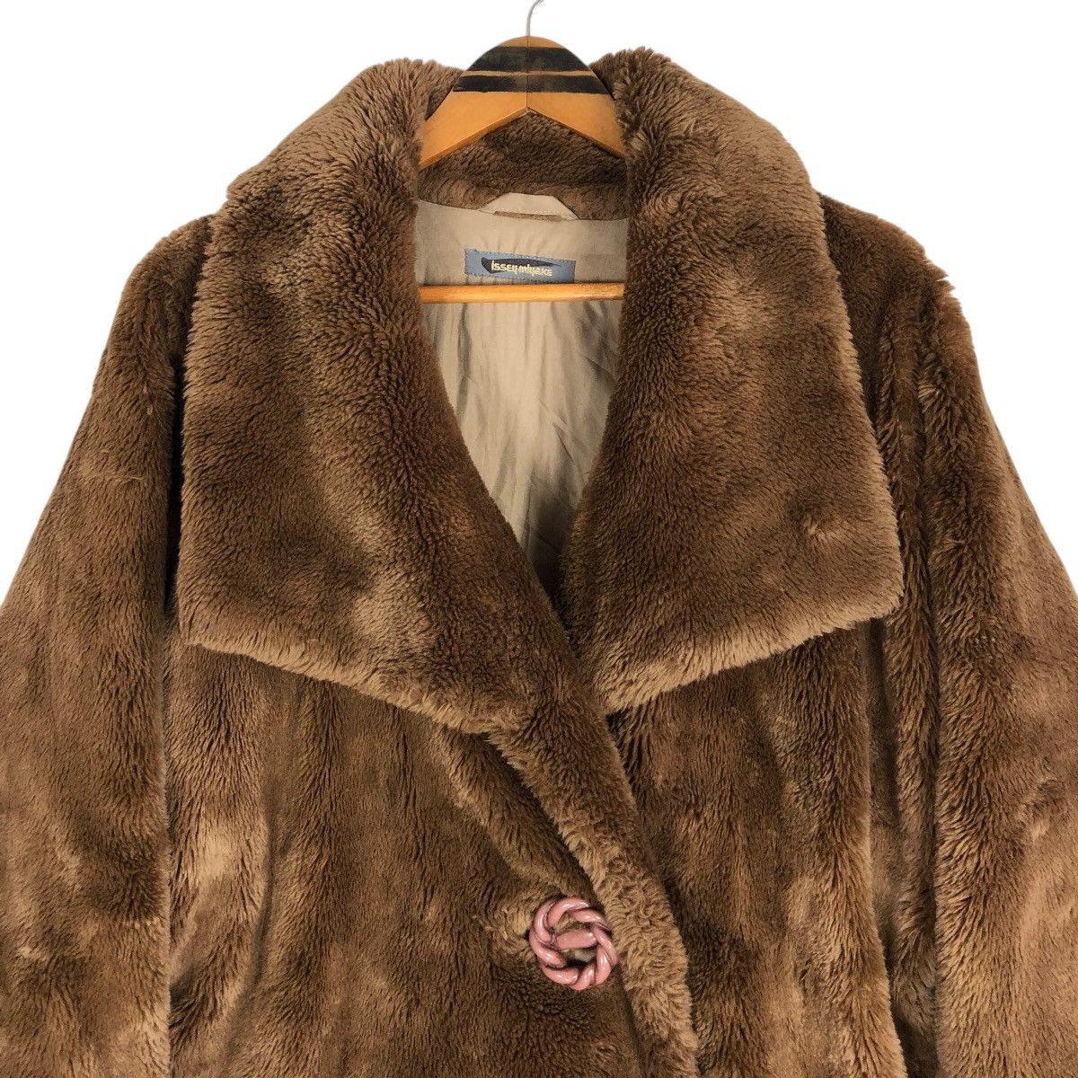 Issey Miyake Vintage 80s Issey Miyake Faux Fur Coat Size M / US 6-8 / IT 42-44 - 3 Thumbnail