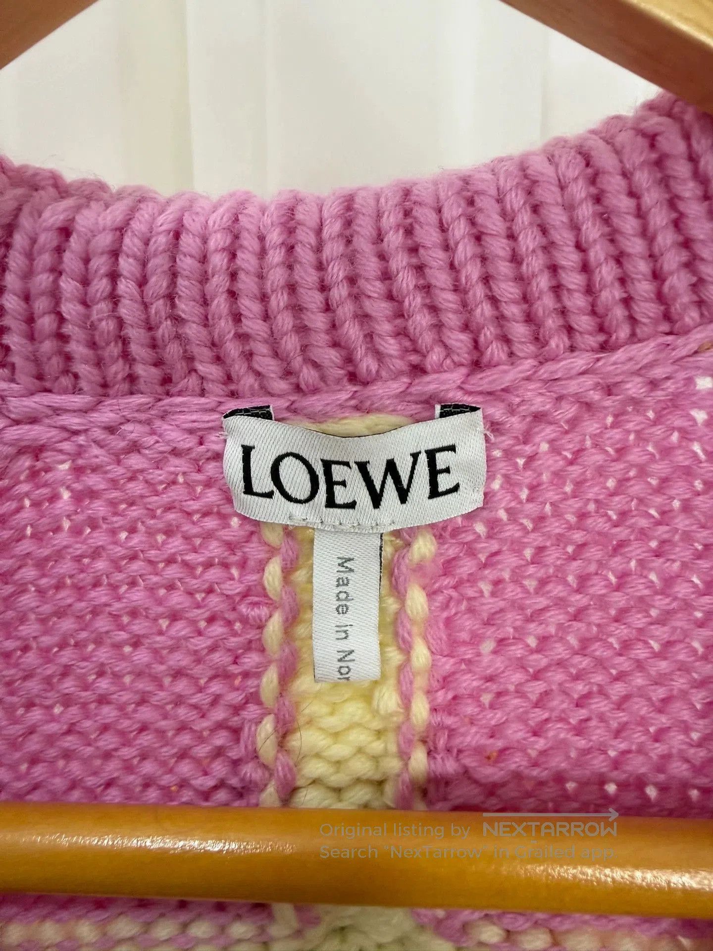 Loewe LOEWE Pink Floral Cardigan Sweater. Size US XS / EU 42 / 0 - 5 Thumbnail
