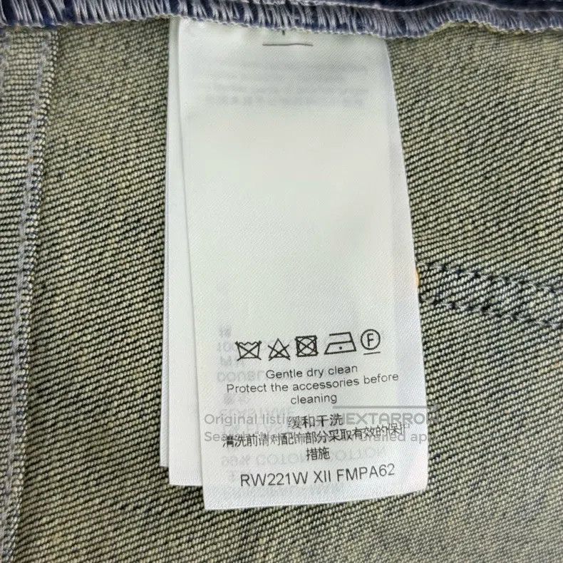 Louis Vuitton Louis Vuitton Wash Blue Leather Label Jeans Size US 38 / EU 54 - 6 Thumbnail