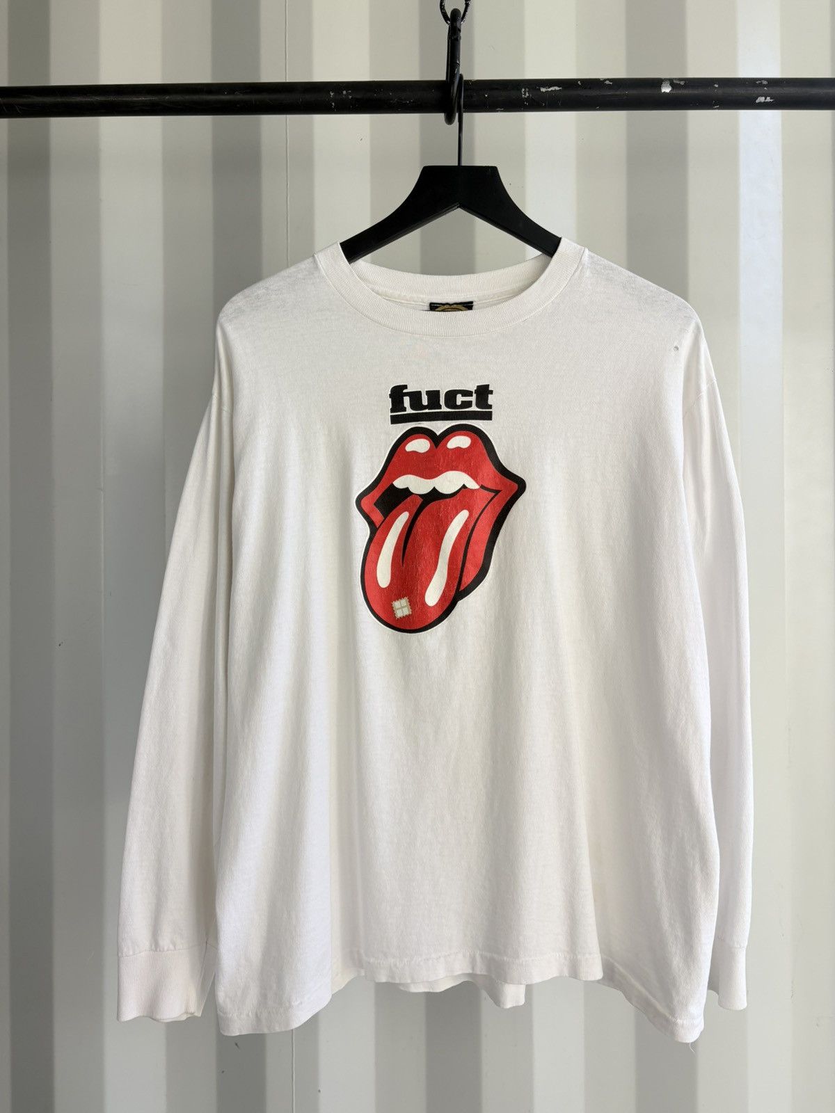 Vintage Thrashed Fuct Rolling Stones Distressed Faded Shirt Grunge Size US XL / EU 56 / 4 - 5 Thumbnail