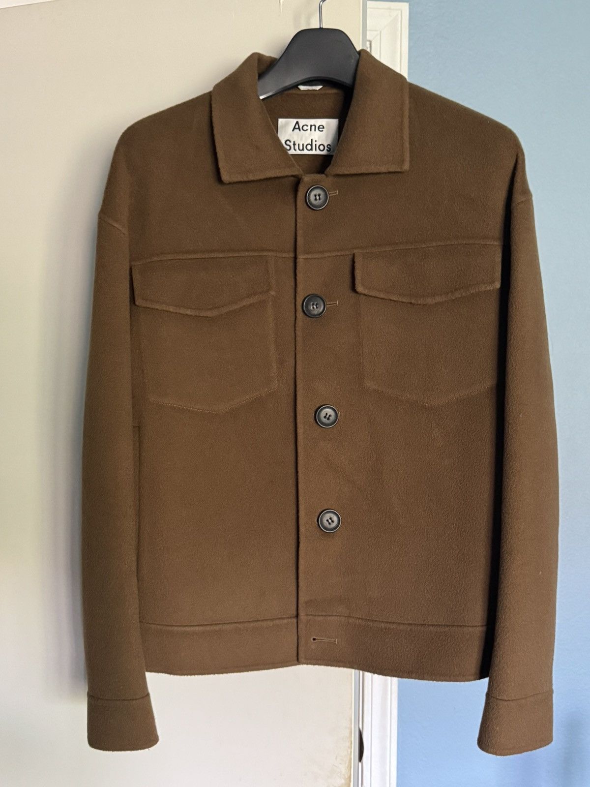 Acne Studios Acne Studios Brown Wool Jacket Size US M / EU 48-50 / 2 - 1 Thumbnail
